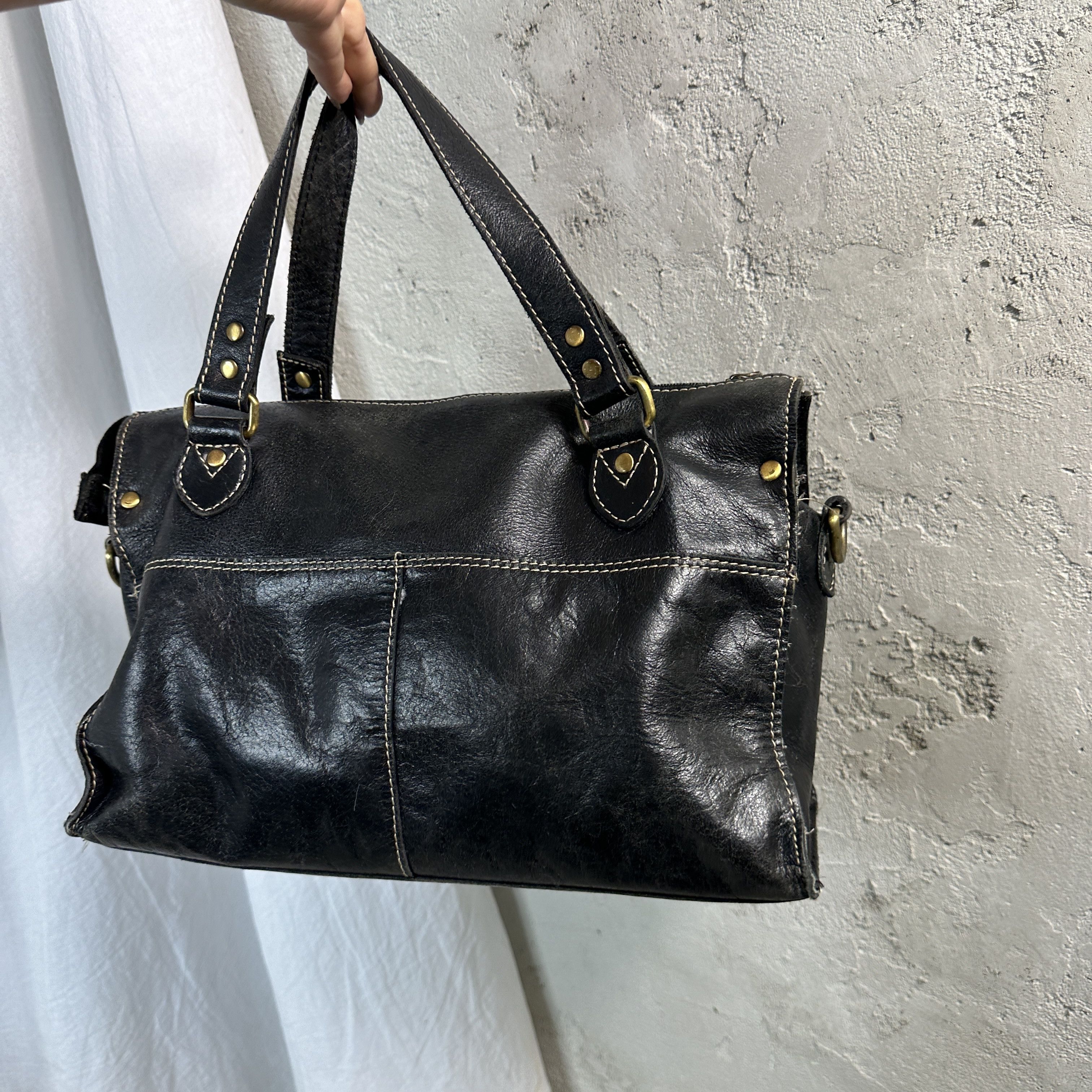 Vintage Vintage Leather Bag Size ONE SIZE - 3 Thumbnail