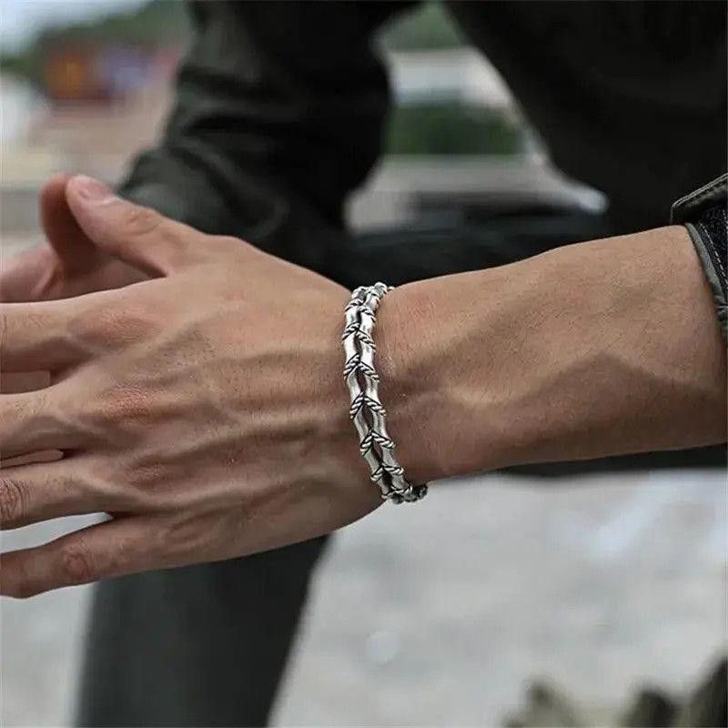 Jewelry Double Layer Silver Bracelet Size ONE SIZE - 2 Thumbnail