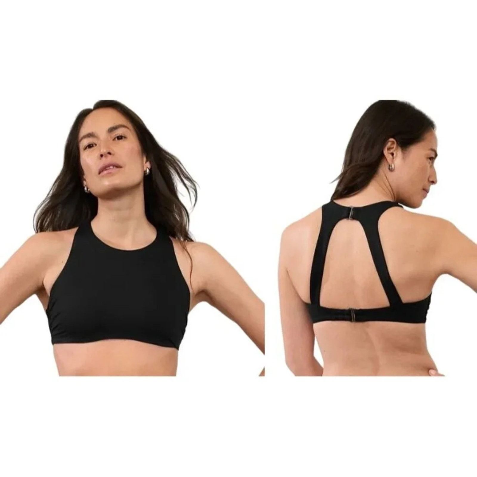 Athleta Athleta Maldives Bra Cup Bikini Top 38B/C Solid Black Size ONE SIZE - 1 Thumbnail