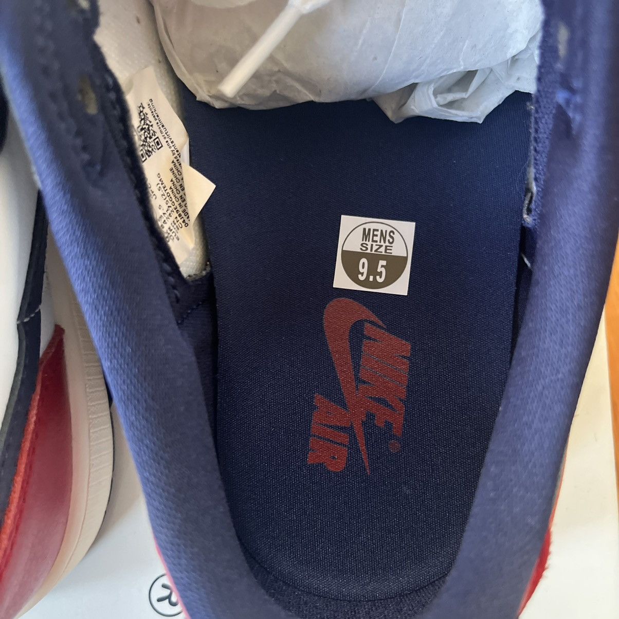 Nike New Air Jordan 1 Low OG Howard University SIZE 9.5 US MEN Size US 9.5 / EU 42-43 - 9 Thumbnail