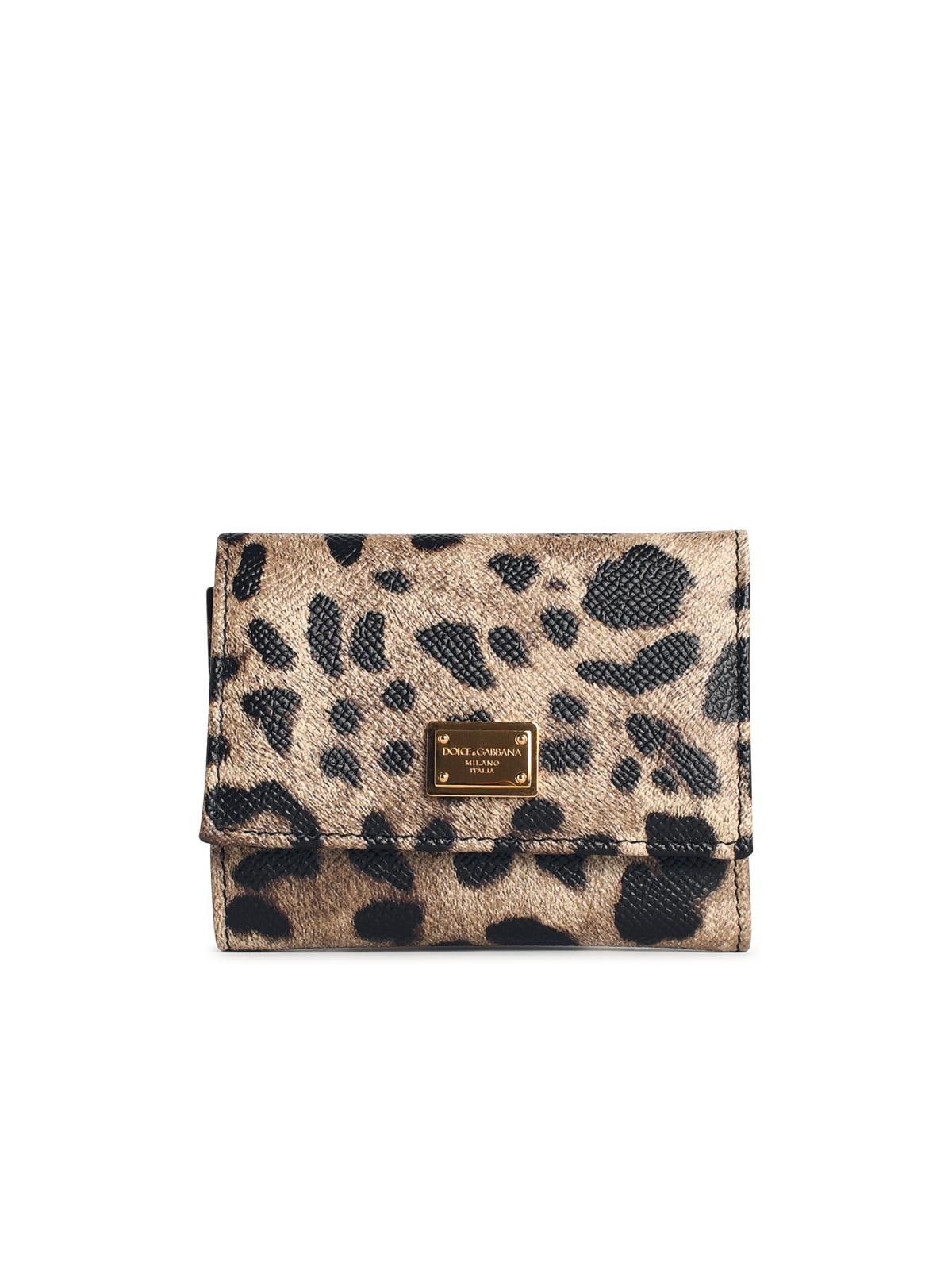 Dolce & Gabbana DOLCE & GABBANA 'Dauphine' Leopard Leather Portafolgio Size ONE SIZE - 1 Thumbnail