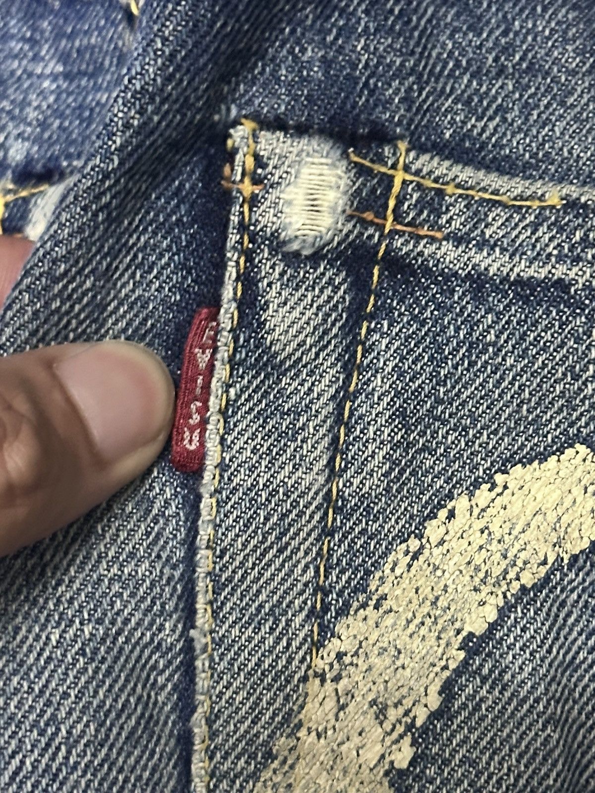 Evisu Vintage Evisu No2 Lot 2000 Selvedged Distressed Faded Wash Size US 32 / EU 48 - 11 Thumbnail