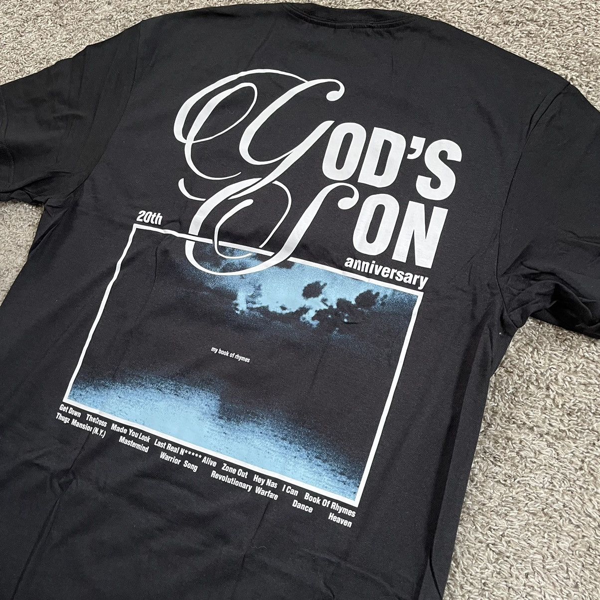 Nas 🔴Nas Shirt Size Large God’s Son Black Tshirt Hip-Hop Size US L / EU 52-54 / 3 - 7 Thumbnail