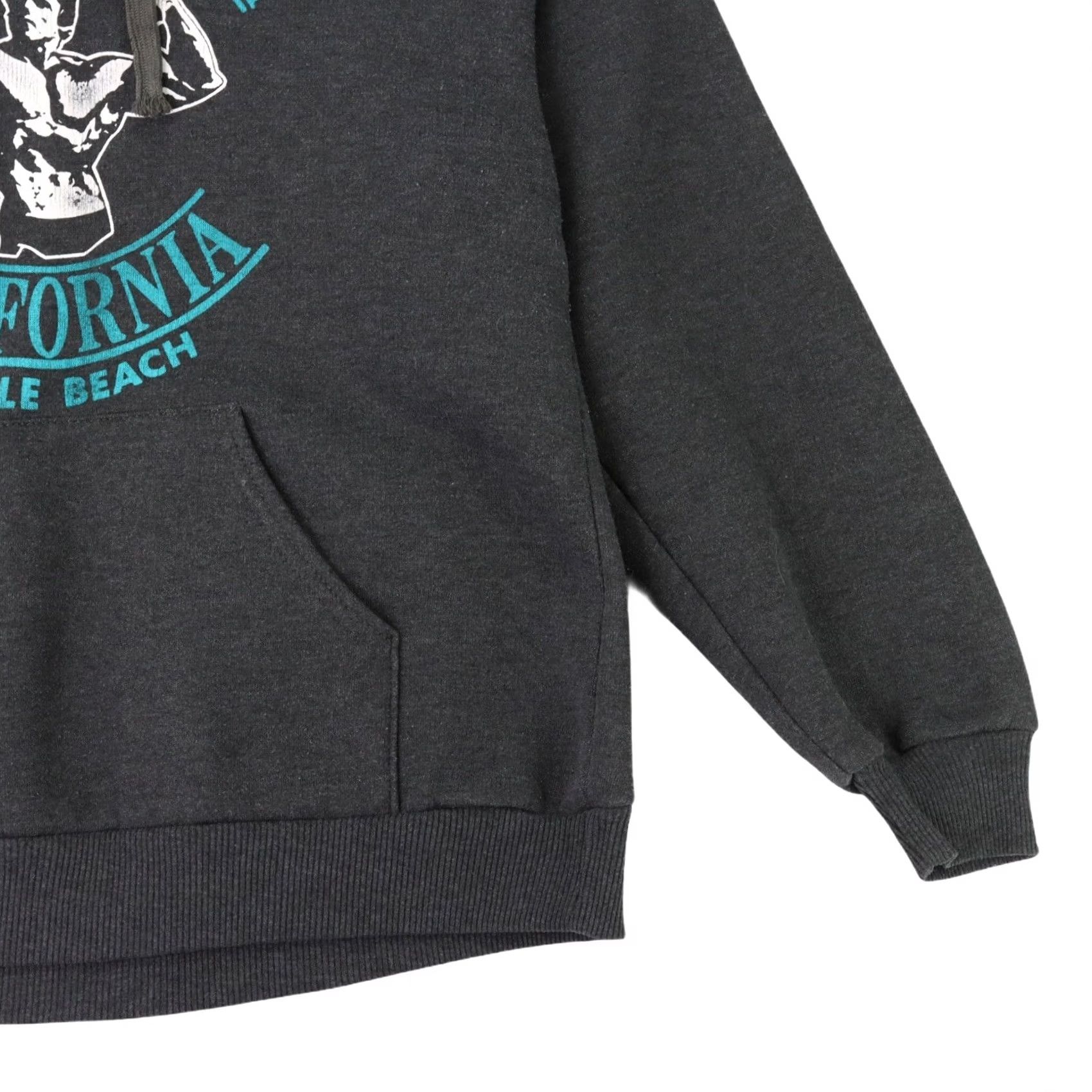 Vintage VINTAGE Arnold Schwarzenegger Muscle Beach Venice California Sz S Hoodie Sweatshirt Gray Size US S / EU 44-46 / 1 - 7 Thumbnail