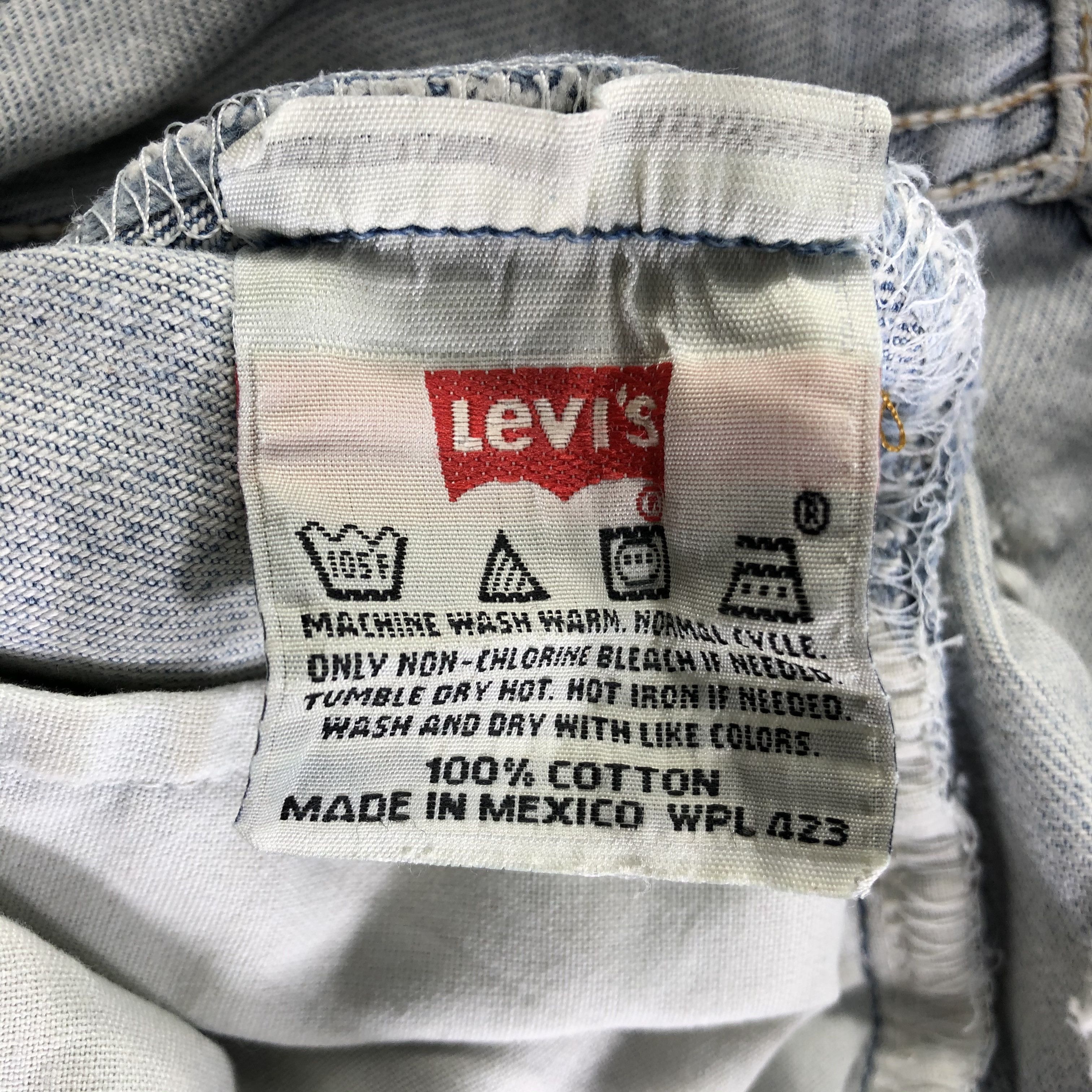 Levi's Vintage 90s Light Wash Levis 501 Jeans-J3388 Size US 29 - 12 Thumbnail