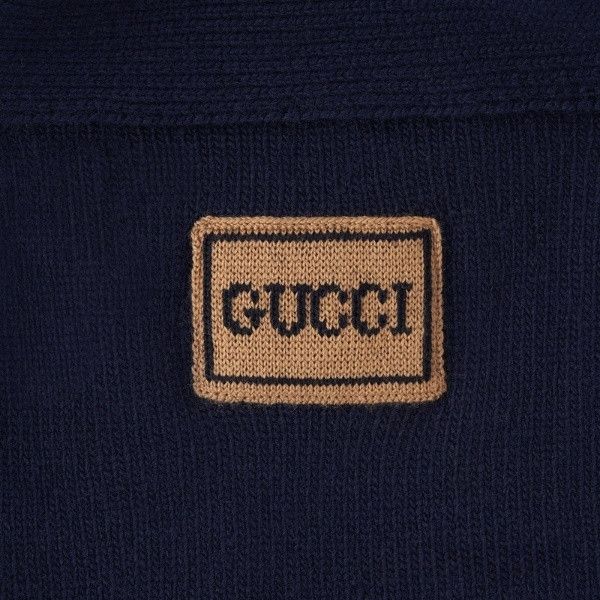 Gucci o1mt1gz0725 Wool Cardigan in Navy Size US M / EU 48-50 / 2 - 2 Thumbnail