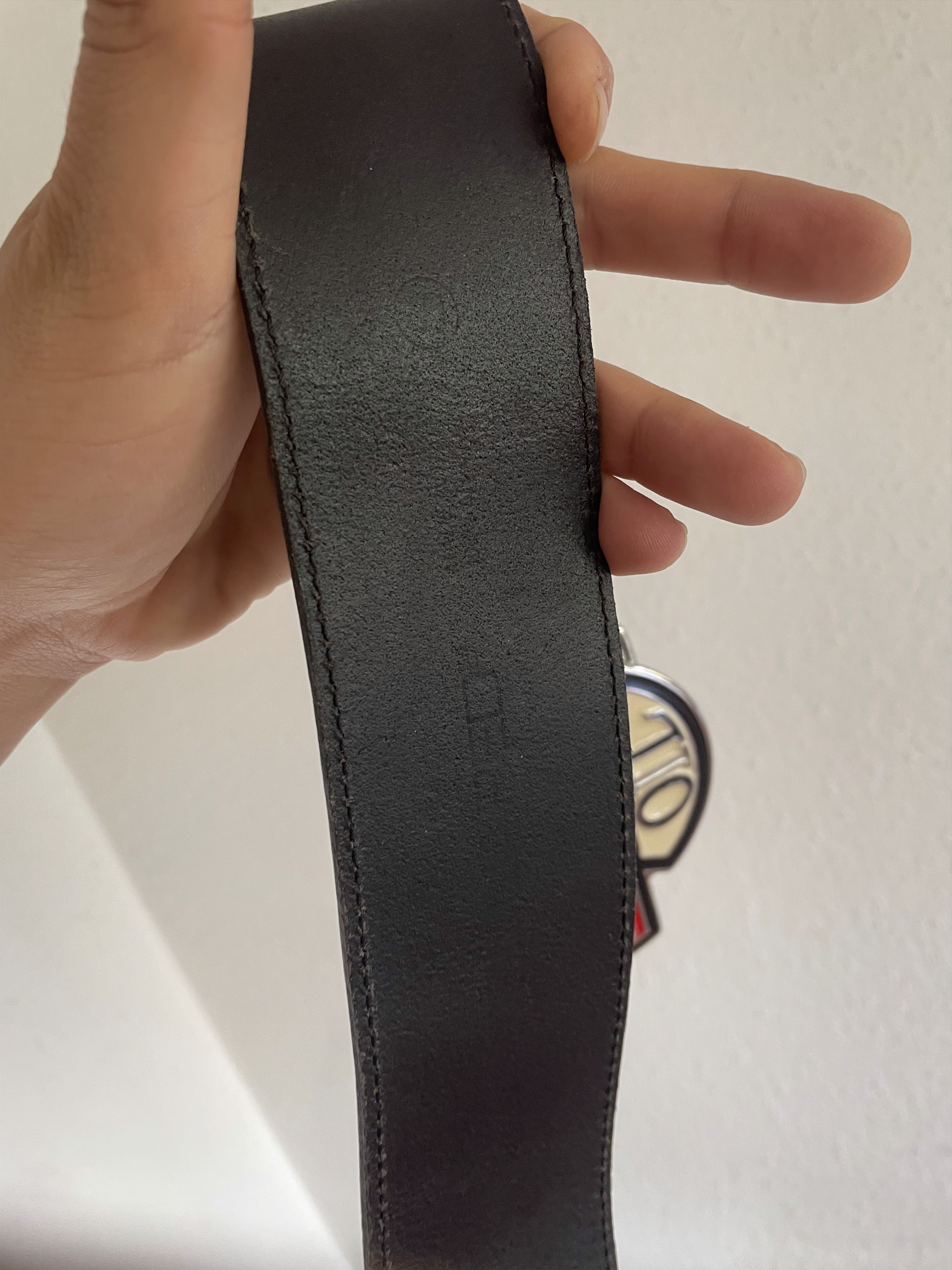 Dsquared2 Speed Oil Big Buckle Leather Belt Size 34 - 3 Thumbnail