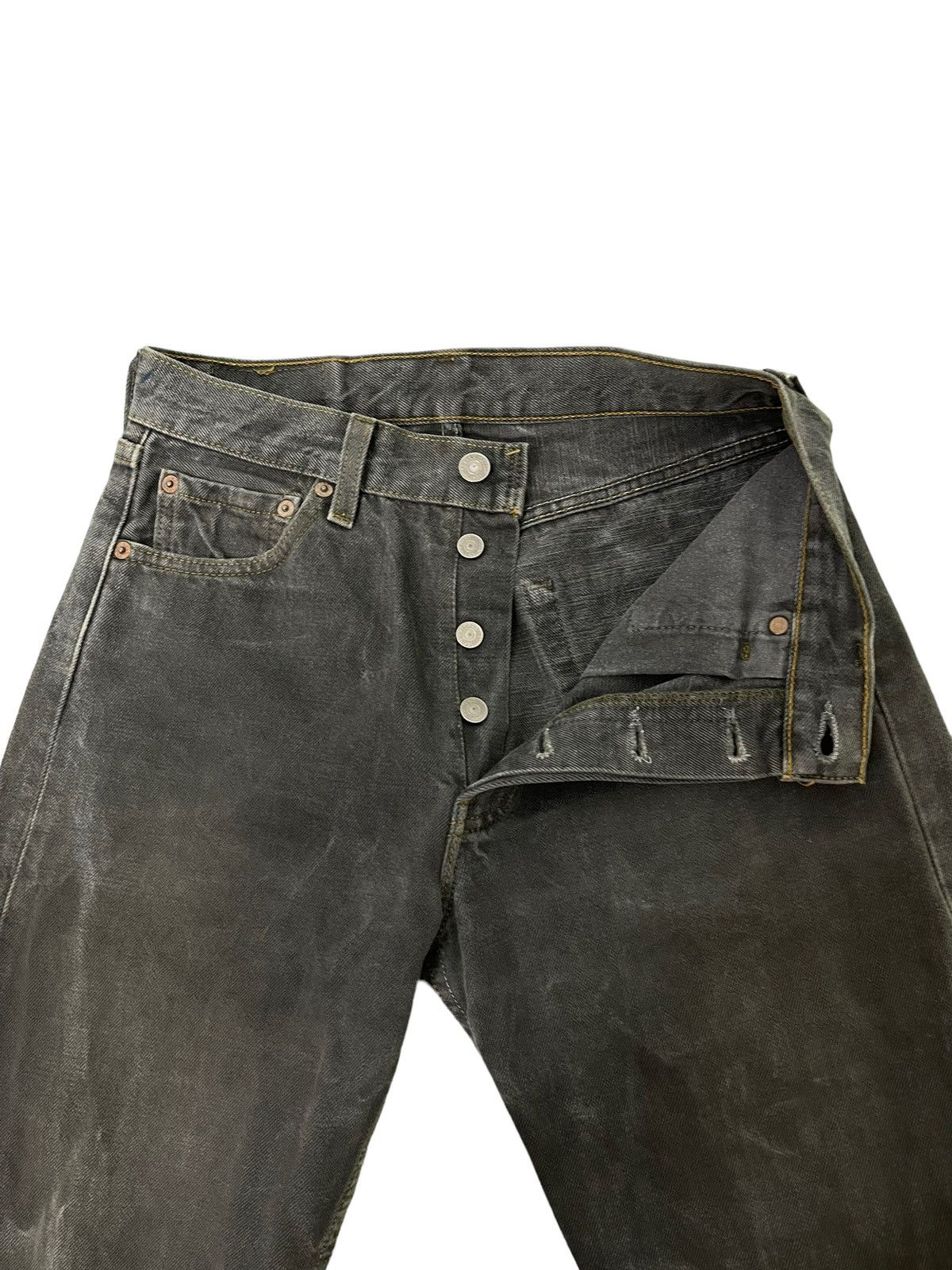 Levi's Vintage Clothing 2000 Levi’s 501 Made in USA Distress Straight 6🟦5 Size US 29 - 9 Thumbnail