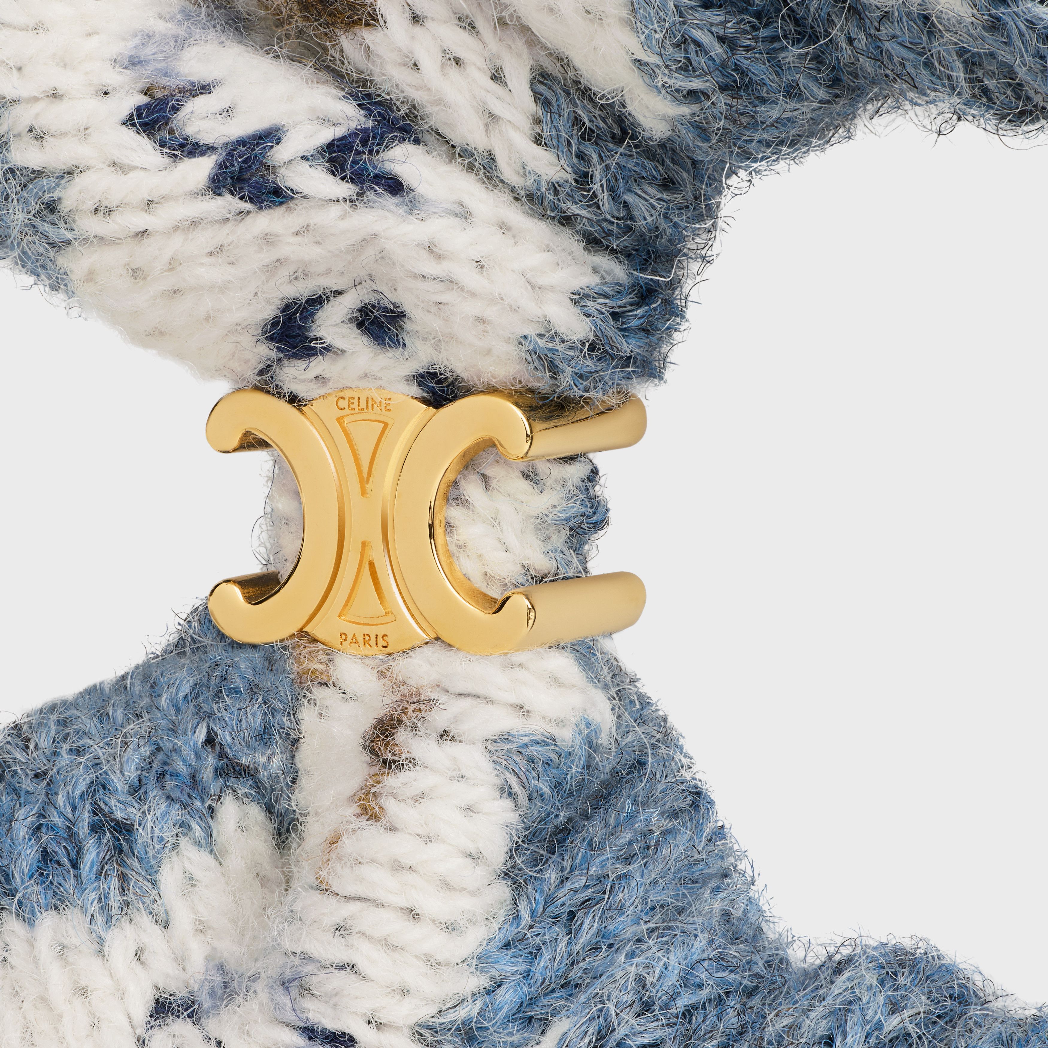 Celine o1bcso1str0925 461BV2BOW Size: OS / Scrunchy Fair Isle Size ONE SIZE - 2 Thumbnail
