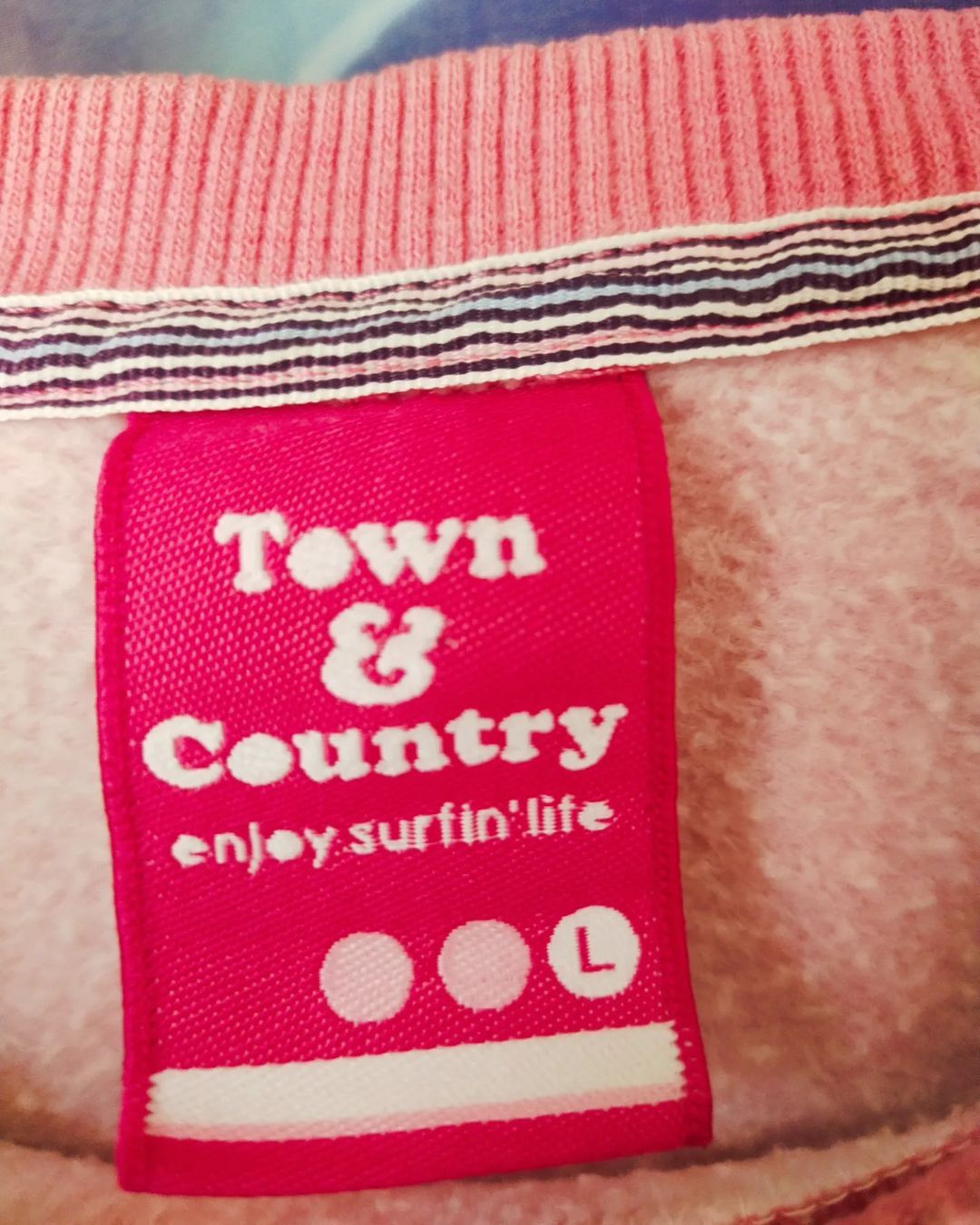 Vintage Town and Country Surf Town and Country Pink Woman Crewneck Size S / US 4 / IT 40 - 6 Thumbnail