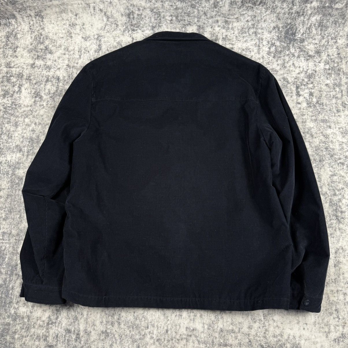 Prada Prada Corduroy Logo Snap Button Up ‘Navy’ Shirt Jacket Size US XXL / EU 58 / 5 - 6 Thumbnail