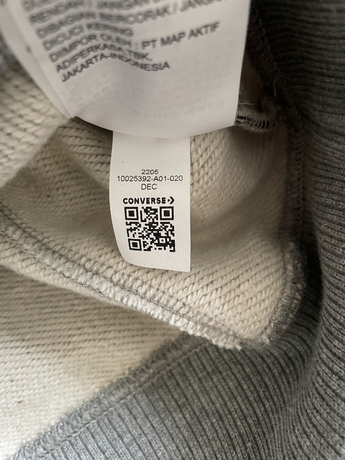 Ader Error Converse Ader Error Hoodie Grey Unisex Size M Oversized Size US M / EU 48-50 / 2 - 12 Thumbnail