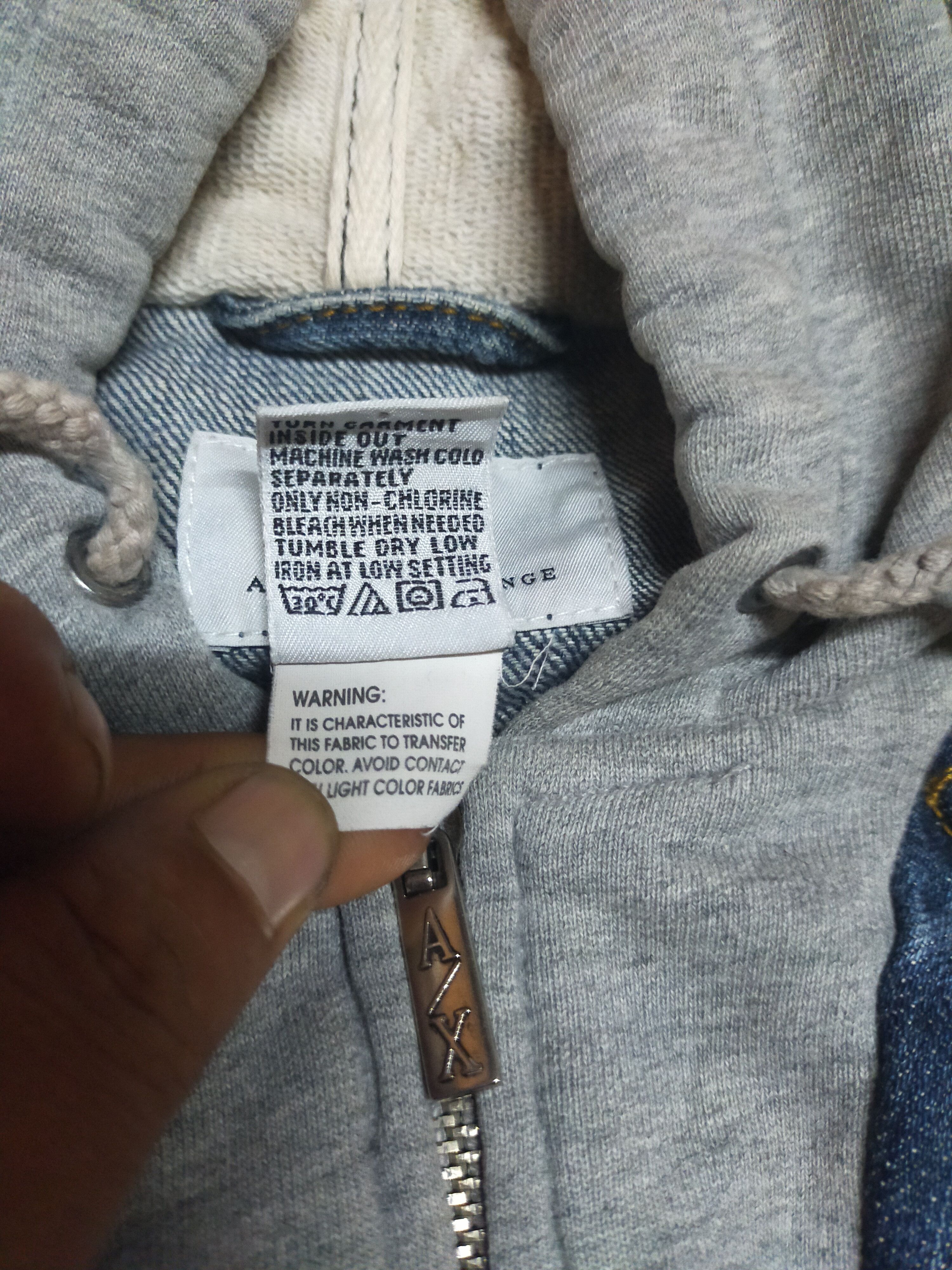 Armani Exchange Armani exchange denim jackets hoodie Size L / US 10 / IT 46 - 3 Thumbnail