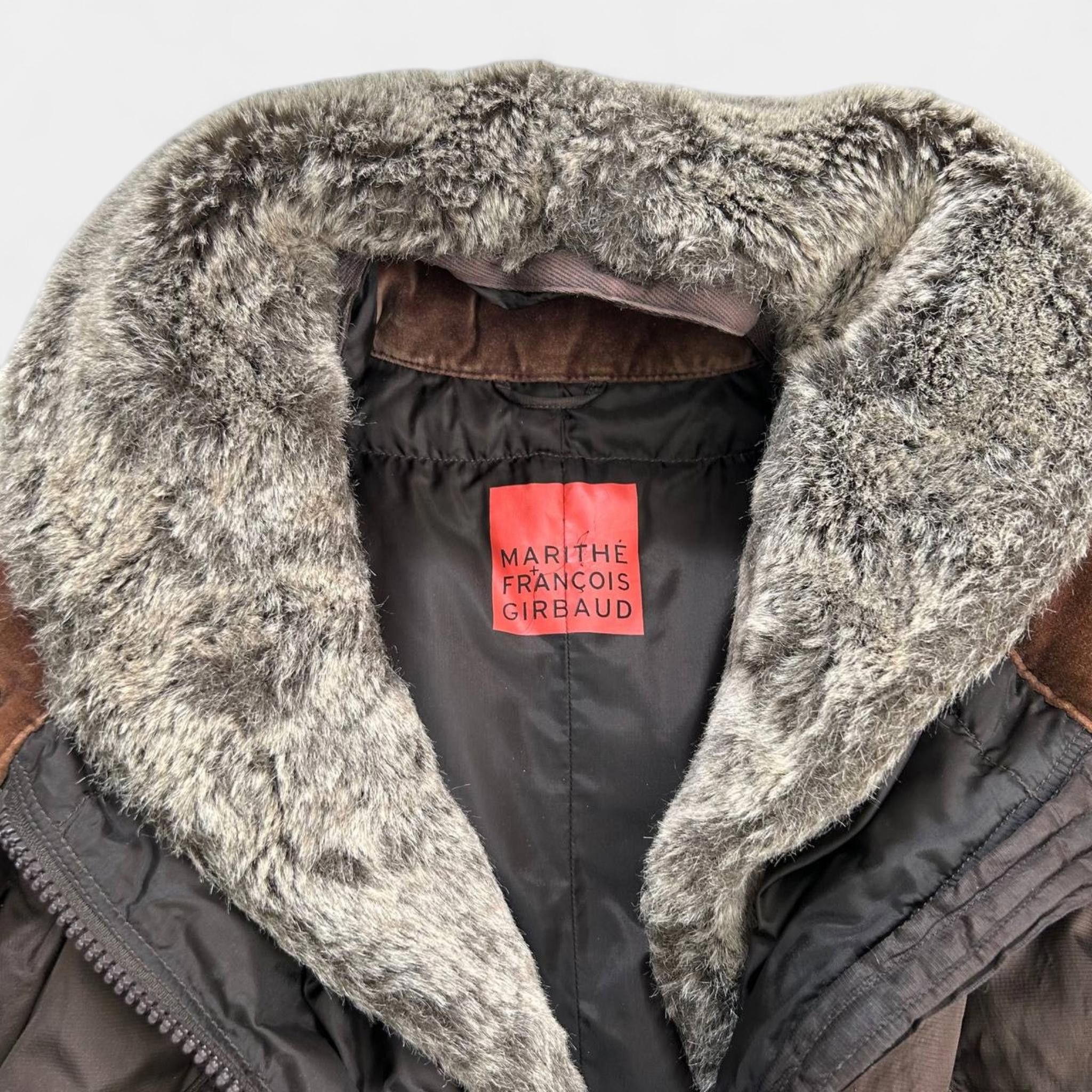 Marithe + Francois Girbaud Marithé + François Girbaud Fur Collar Brown Jacket Size M / US 6-8 / IT 42-44 - 4 Thumbnail