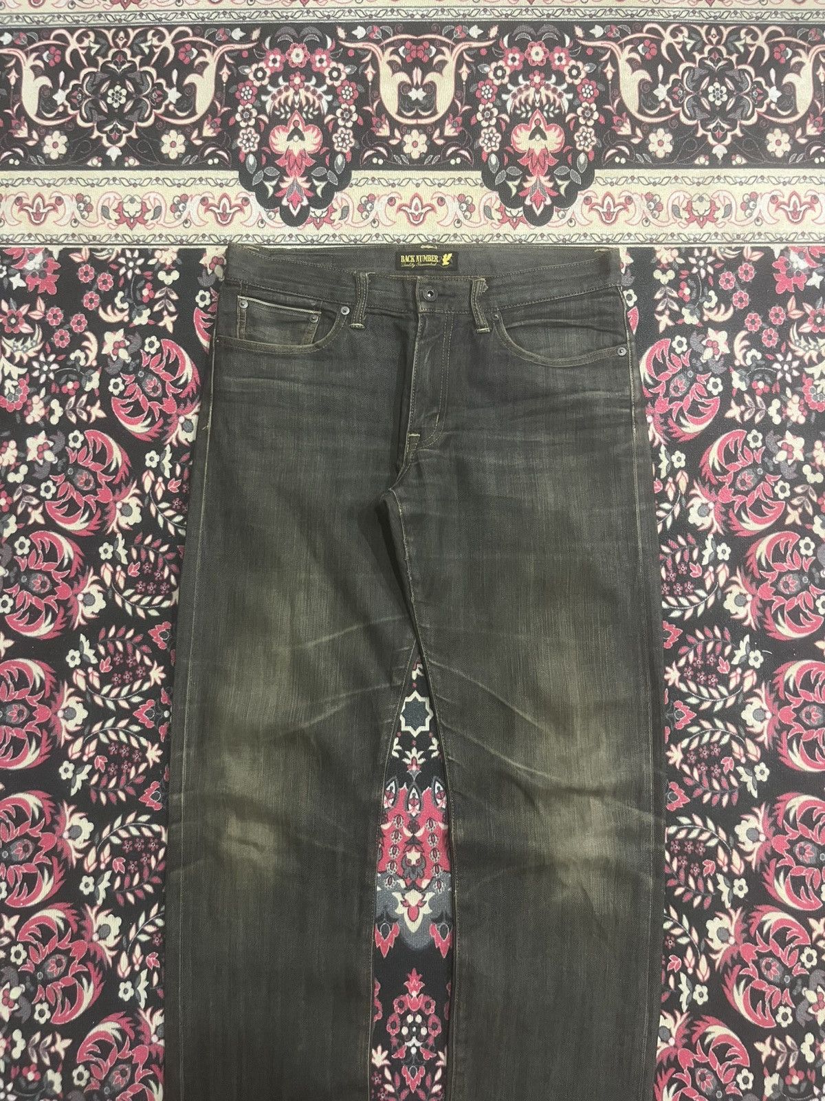 Kapital Japanese Back Number Rusty Wash Tight Straight Selvedge Jean Size US 32 / EU 48 - 3 Thumbnail