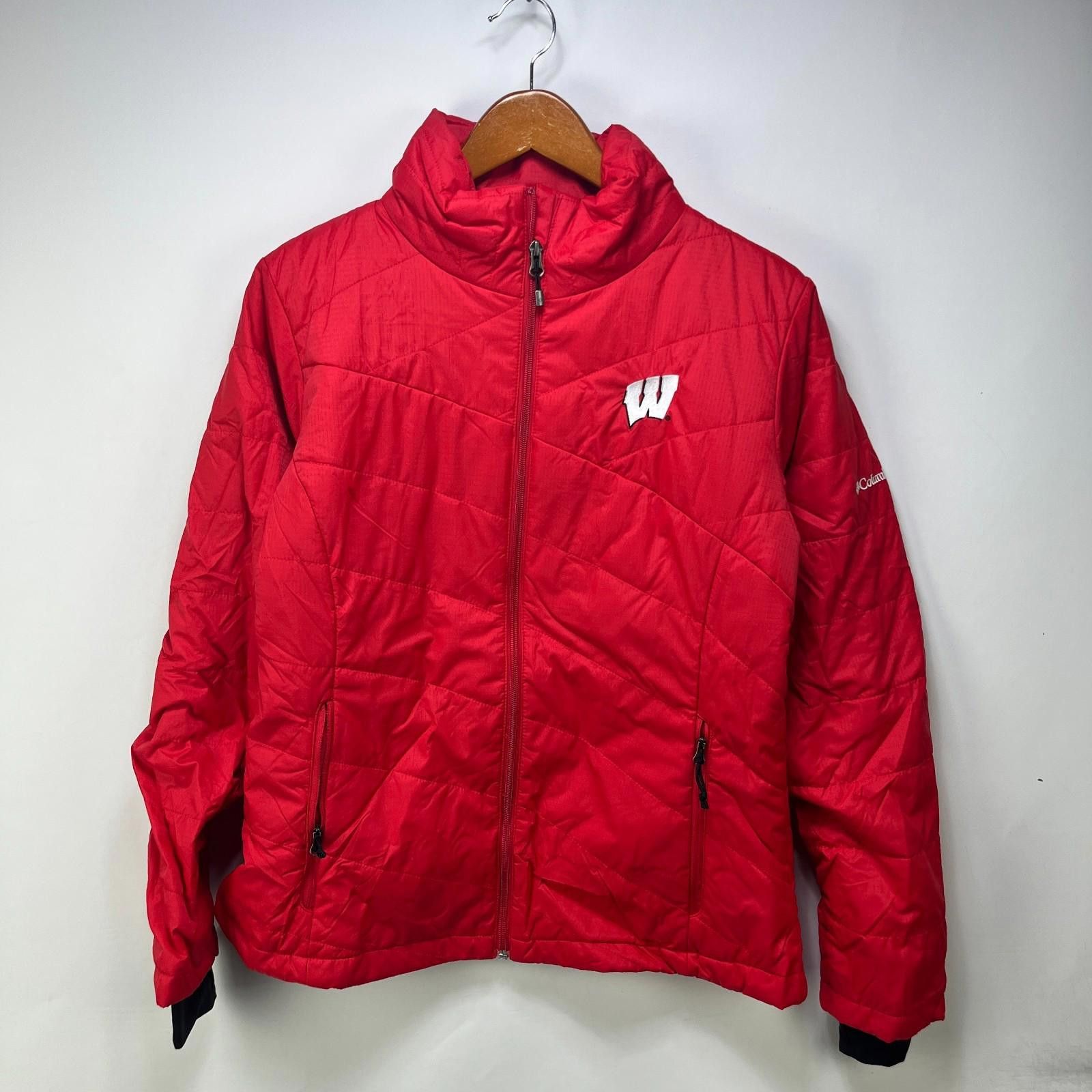 Columbia Vintage Wisconsin Badgers Columbia Jacket Womens Large Size ONE SIZE - 1 Thumbnail