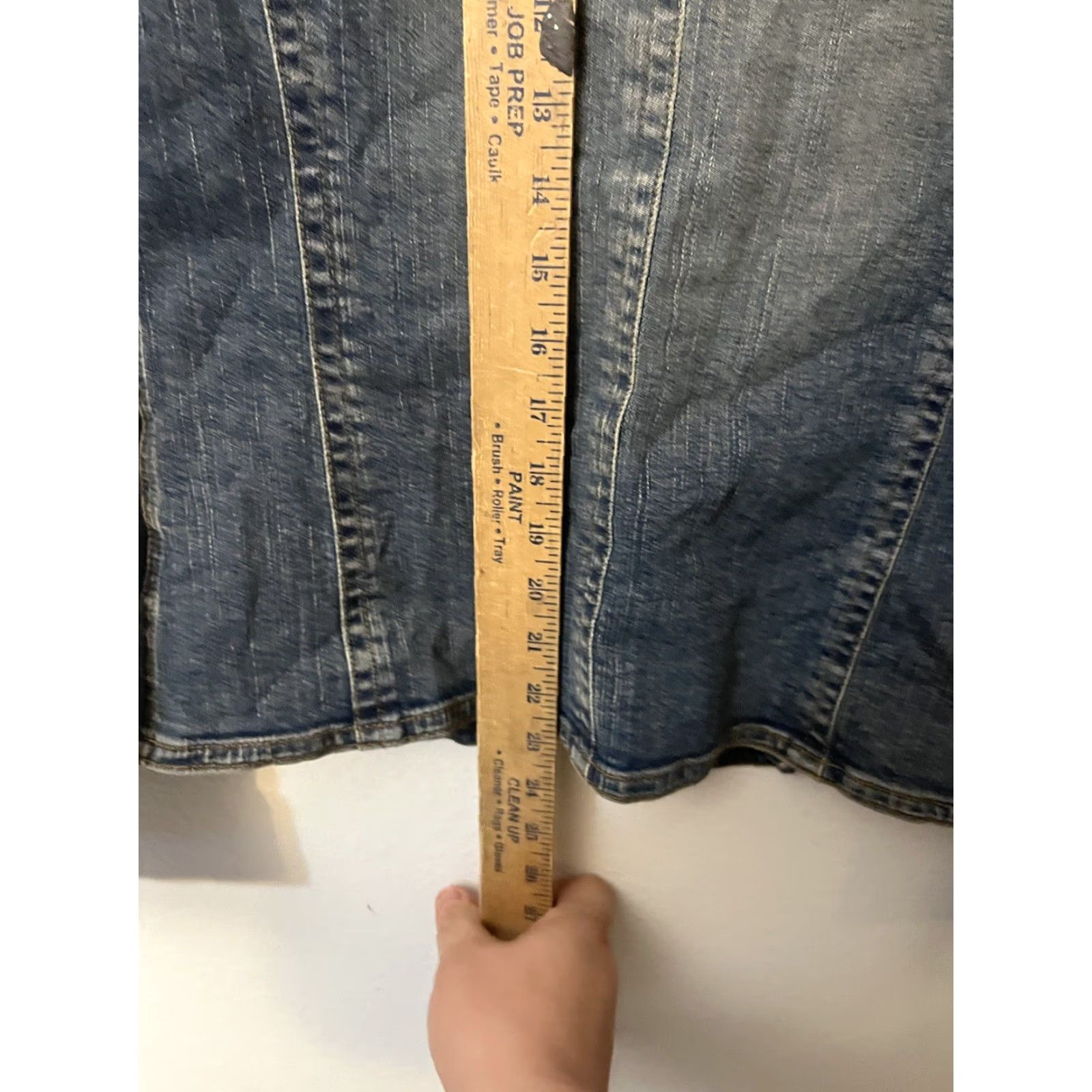 Vintage VINTAGE Union Bay Women’s Denim Jacket Short Blue 100% Cotton 90s Distressed Casual Jacket Womens L Size L / US 10 / IT 46 - 4 Thumbnail