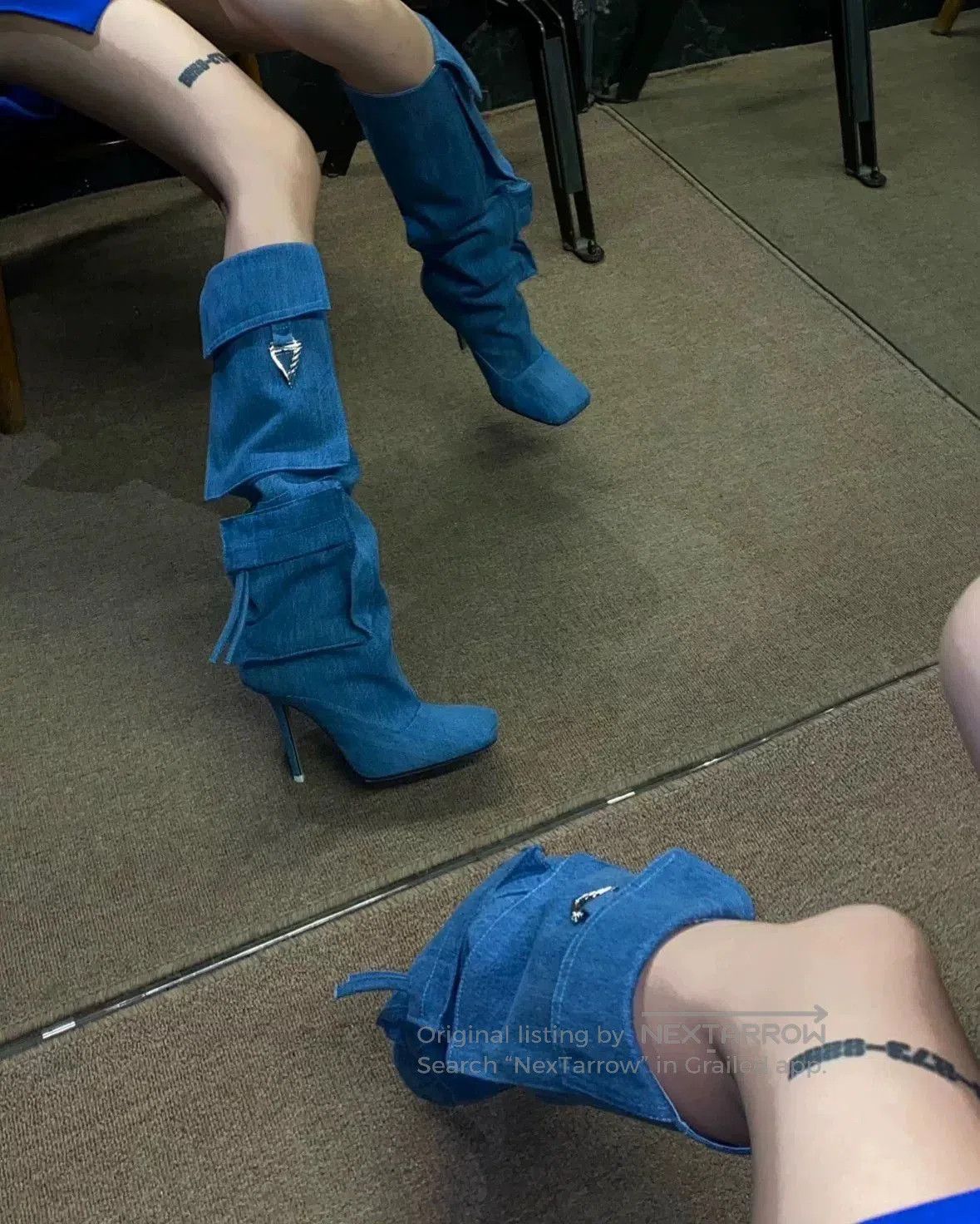 The Attico THE ATTICO Denim Knee. Size US 6 / IT 36 - 6 Thumbnail