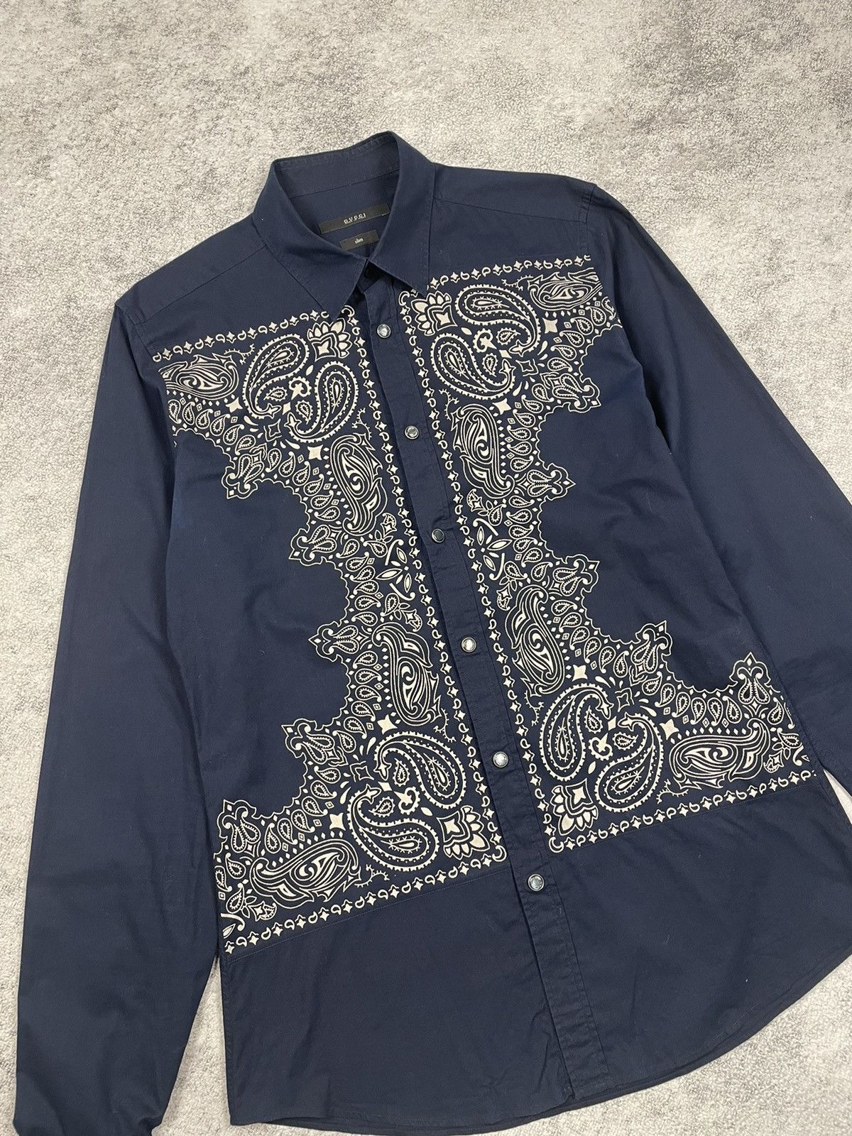 Gucci Gucci bandana Luxury Shirt Button Ups Vintage Cotton Size US M / EU 48-50 / 2 - 3 Thumbnail