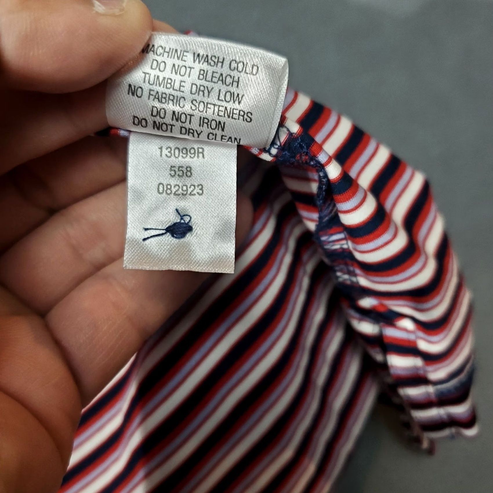 Vintage Henry Dean Polo Shirt Mens XL Red Black Striped Stretch Golf Casual Activewear Size US XL / EU 56 / 4 - 6 Thumbnail
