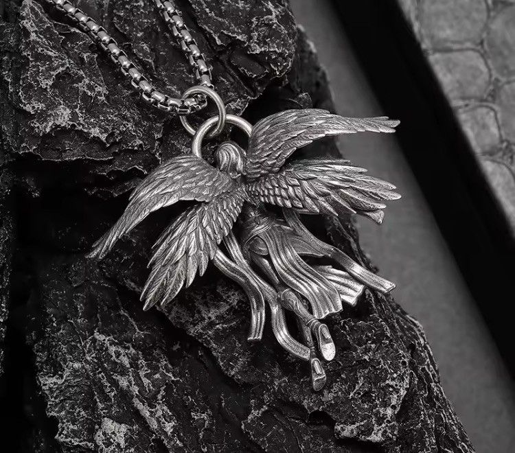 Jewelry GOTHIC Demon Queen Pendant Necklace – 60cm Chain – Size ONE SIZE - 5 Thumbnail