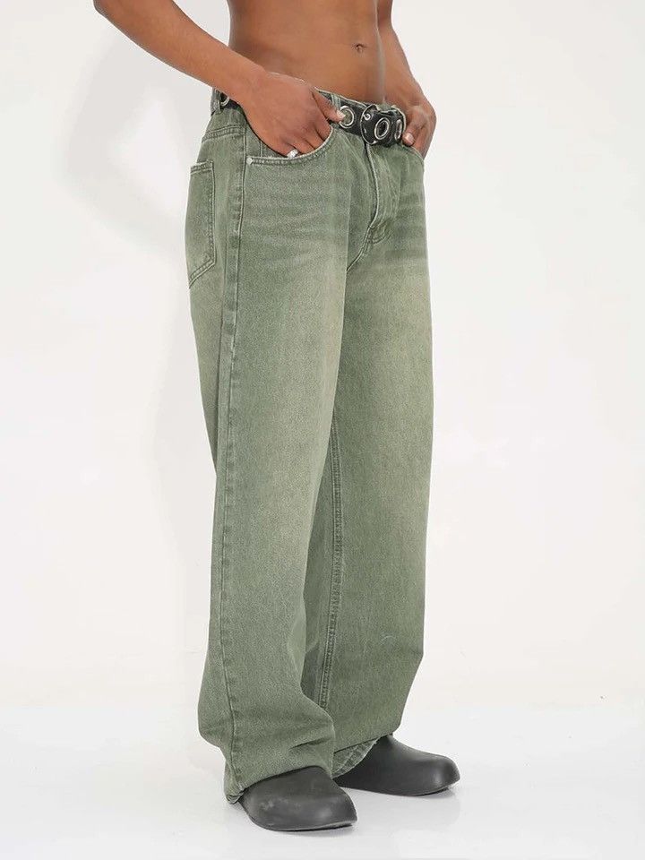 Designer × Japanese Brand × Vintage Distressed washed y2k baggy pants jeans Size US 32 / EU 48 - 5 Thumbnail