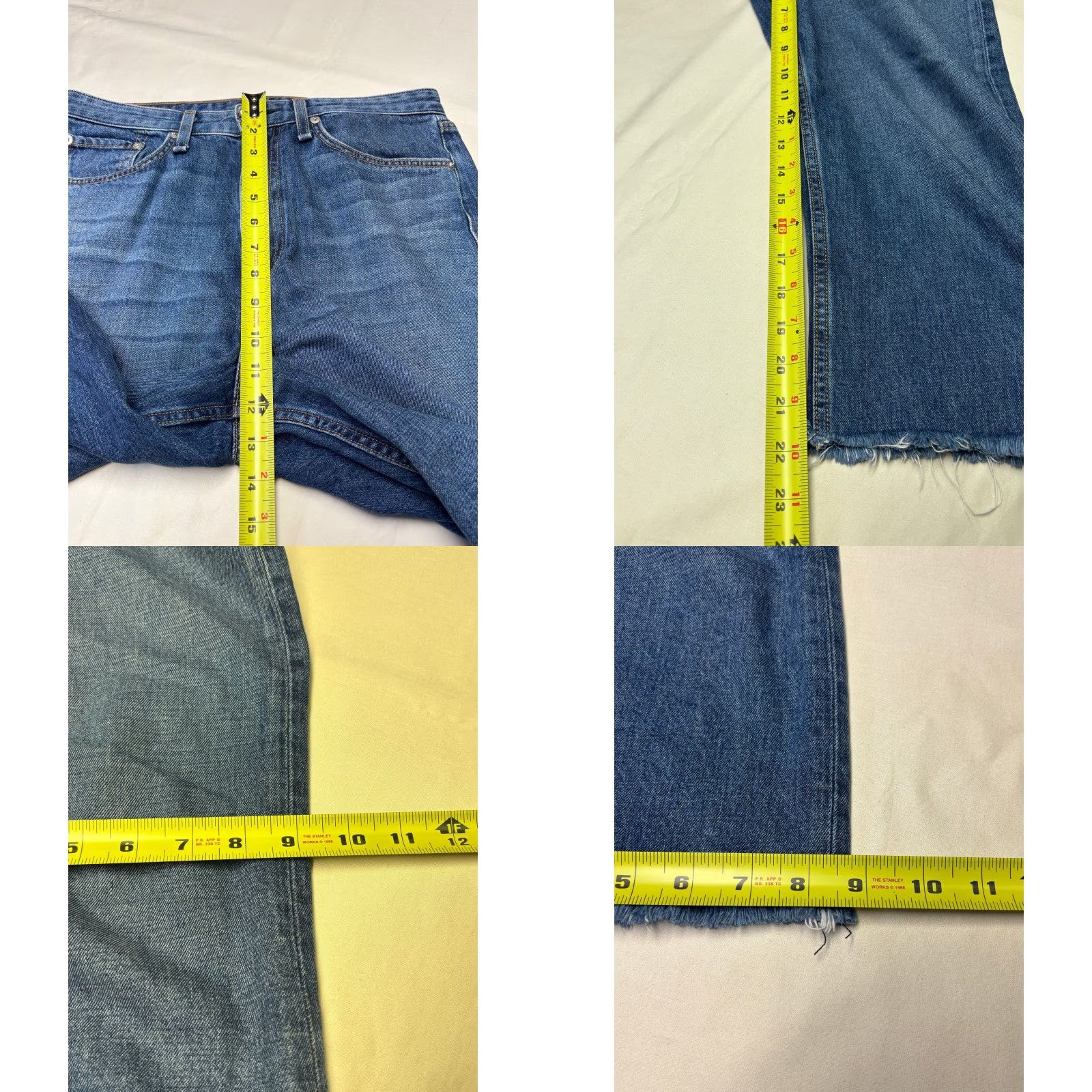 Rag & Bone VINTAGE Rag & Bone Ruth High-Rise Straight Jeans Baywater Blue Raw Hem 29x22 Women Size 29" - 9 Thumbnail