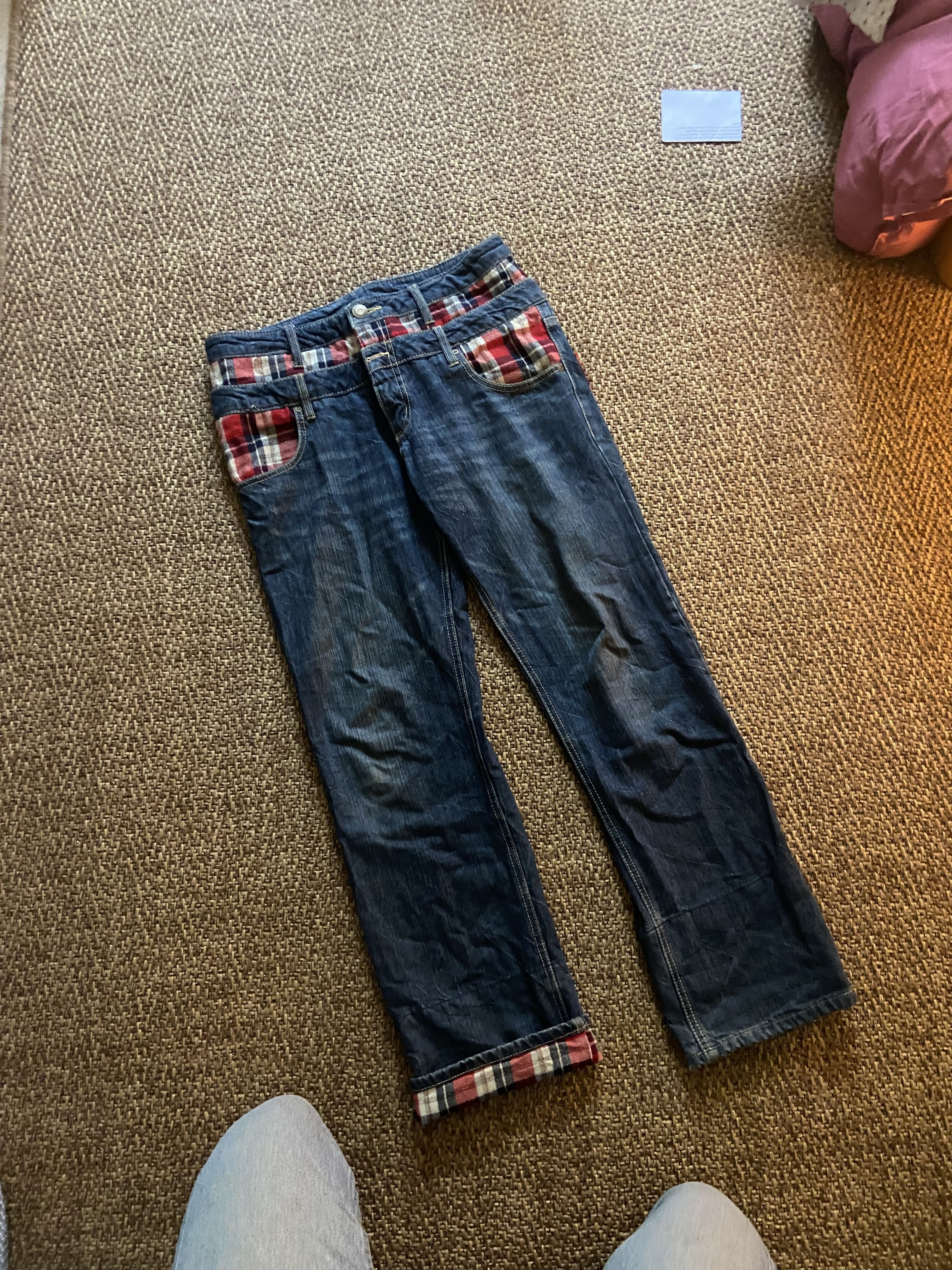 Other Double waisted tartan jeans Size US 30 / EU 46 - 1 Thumbnail