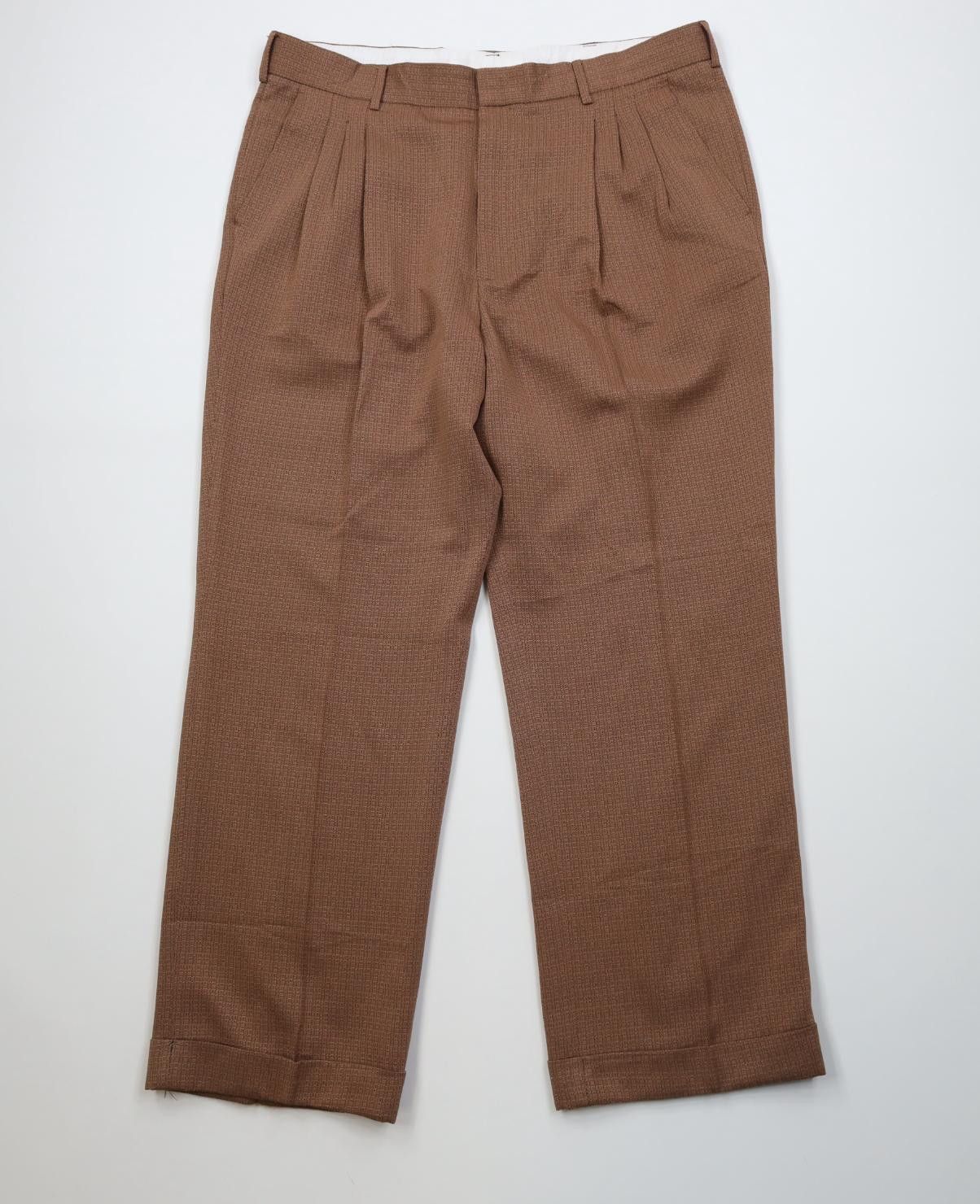Vintage Vintage 90s Streetwear Knit Geometric Wide Leg Chino Pants Size US 38 / EU 54 - 1 Thumbnail