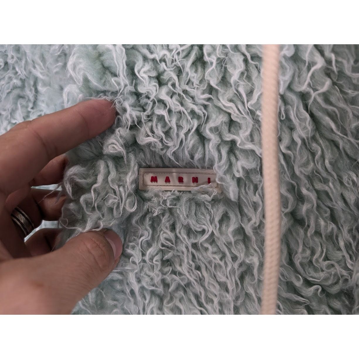Marni o1rshd1 Long Pile Shaggy Faux Fur in Linden Size US L / EU 52-54 / 3 - 4 Thumbnail