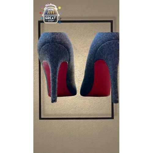 Christian Louboutin Christian Louboutin Womens Peep Toe Heels Size 7US/37.5EU Gr Size US 7 / IT 37 - 9 Thumbnail