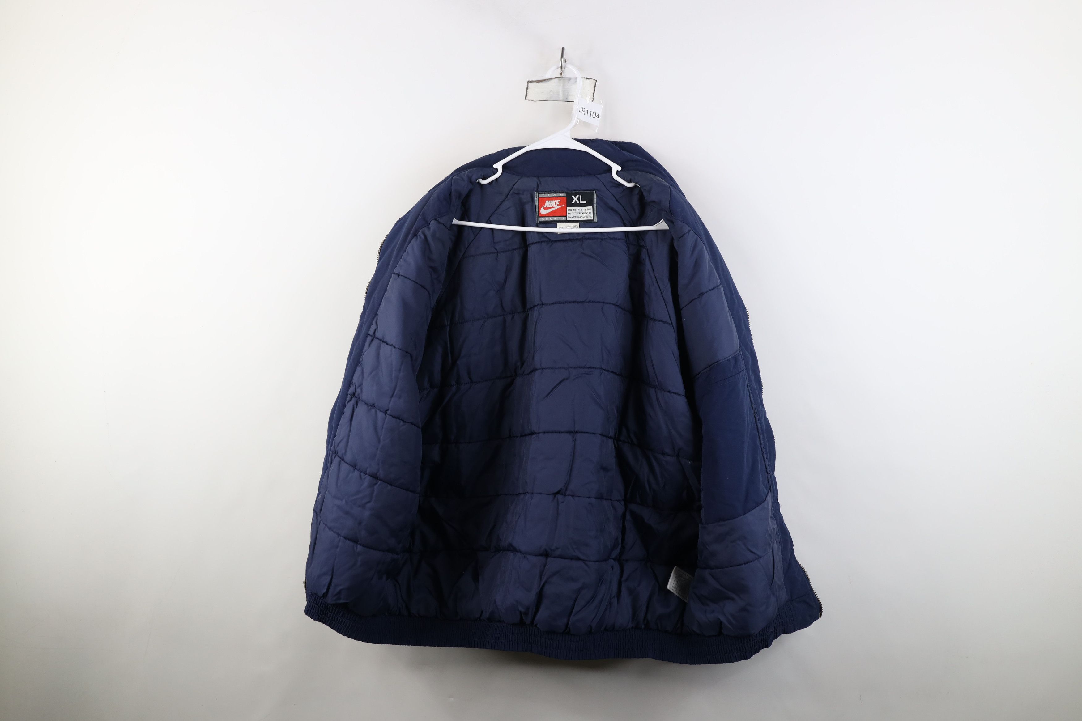 Nike Vintage 90s Nike University of Michigan Bomber Jacket Blue Size US XL / EU 56 / 4 - 10 Thumbnail