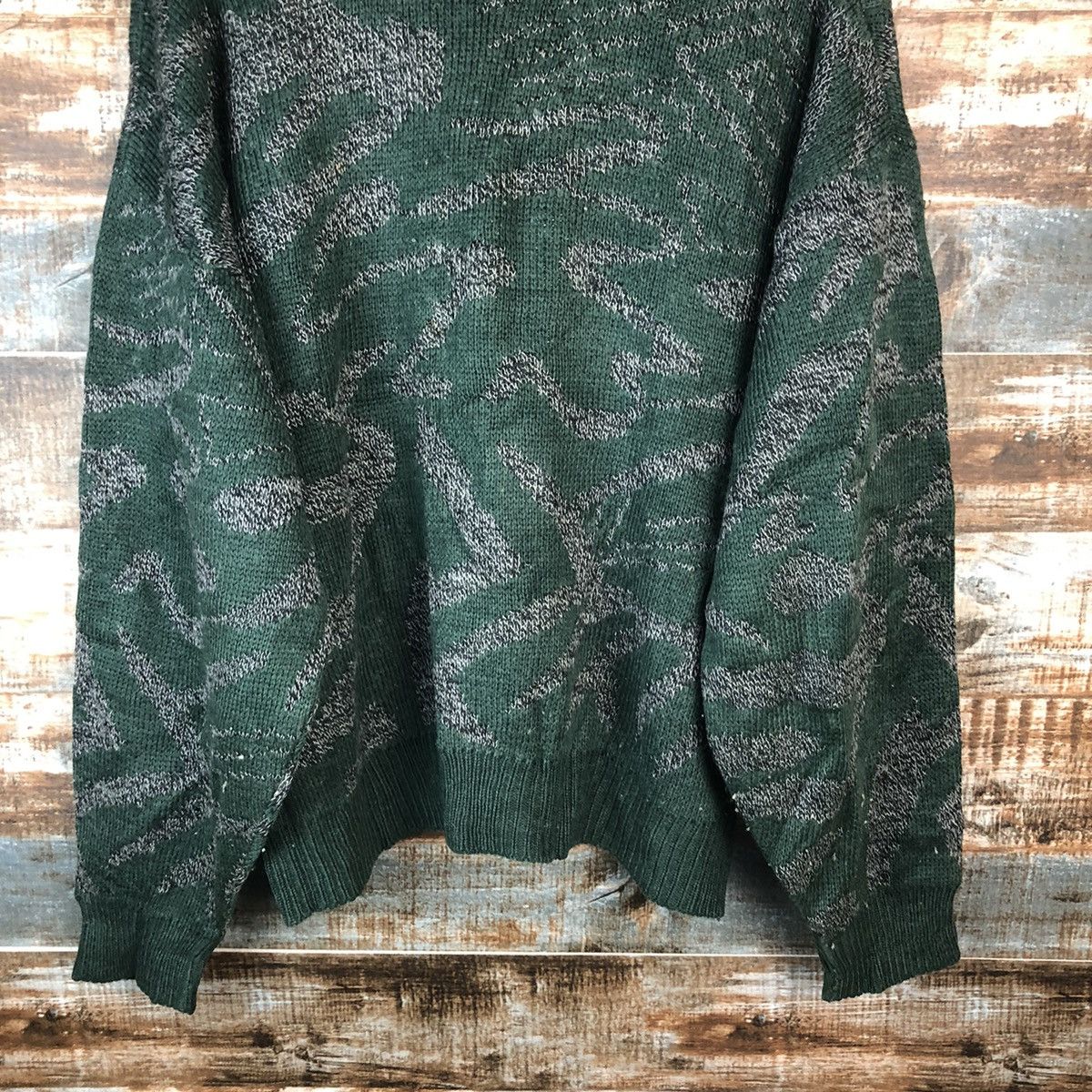 Homespun Knitwear Villa St made in japan vintage Green Knitwear #A2041 Size US XL / EU 56 / 4 - 14 Thumbnail