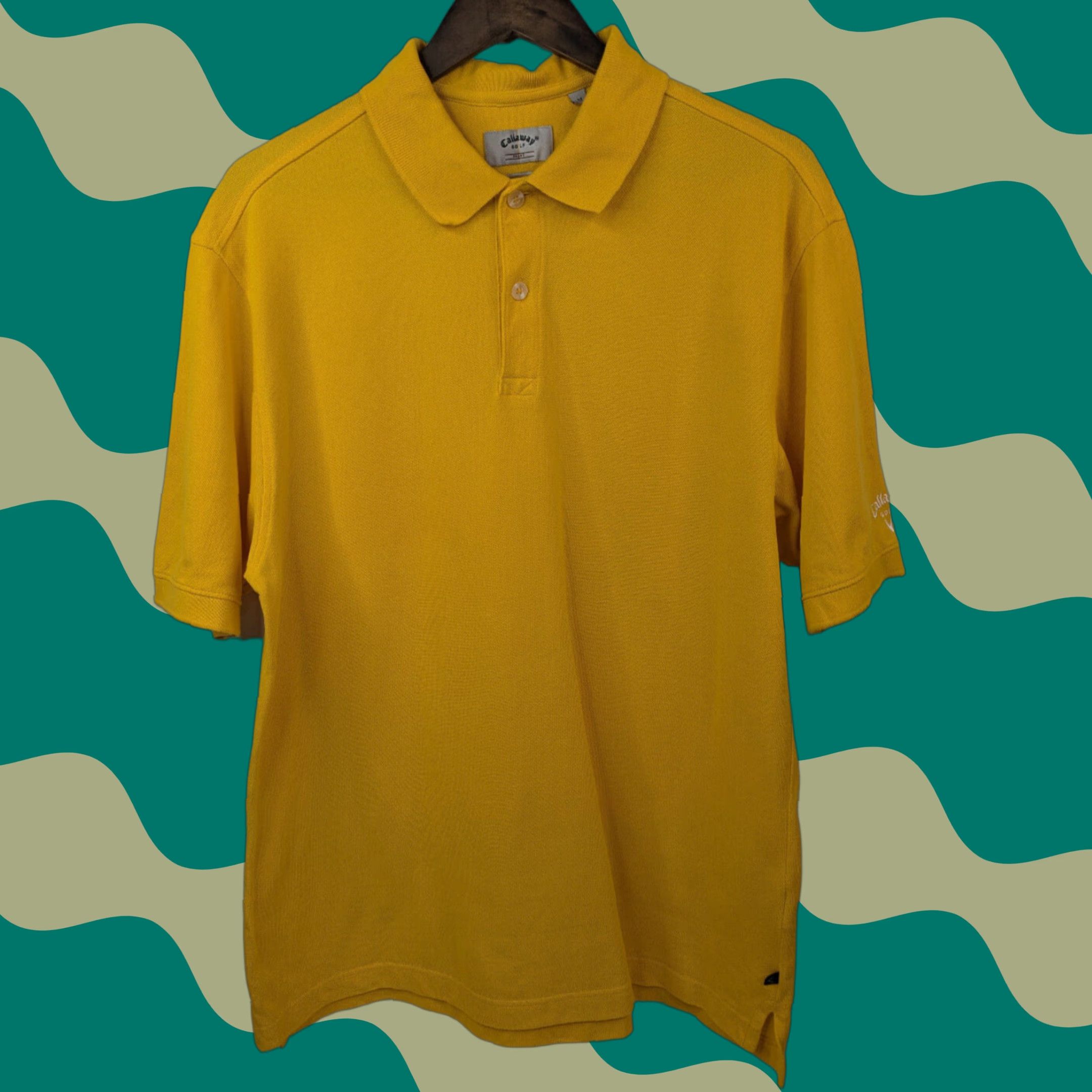 Callaway Callaway Golf Sport Polo Shirt Mens Size M Yellow Combed Cotton Short Sleeve Shirt Size US M / EU 48-50 / 2 - 1 Thumbnail