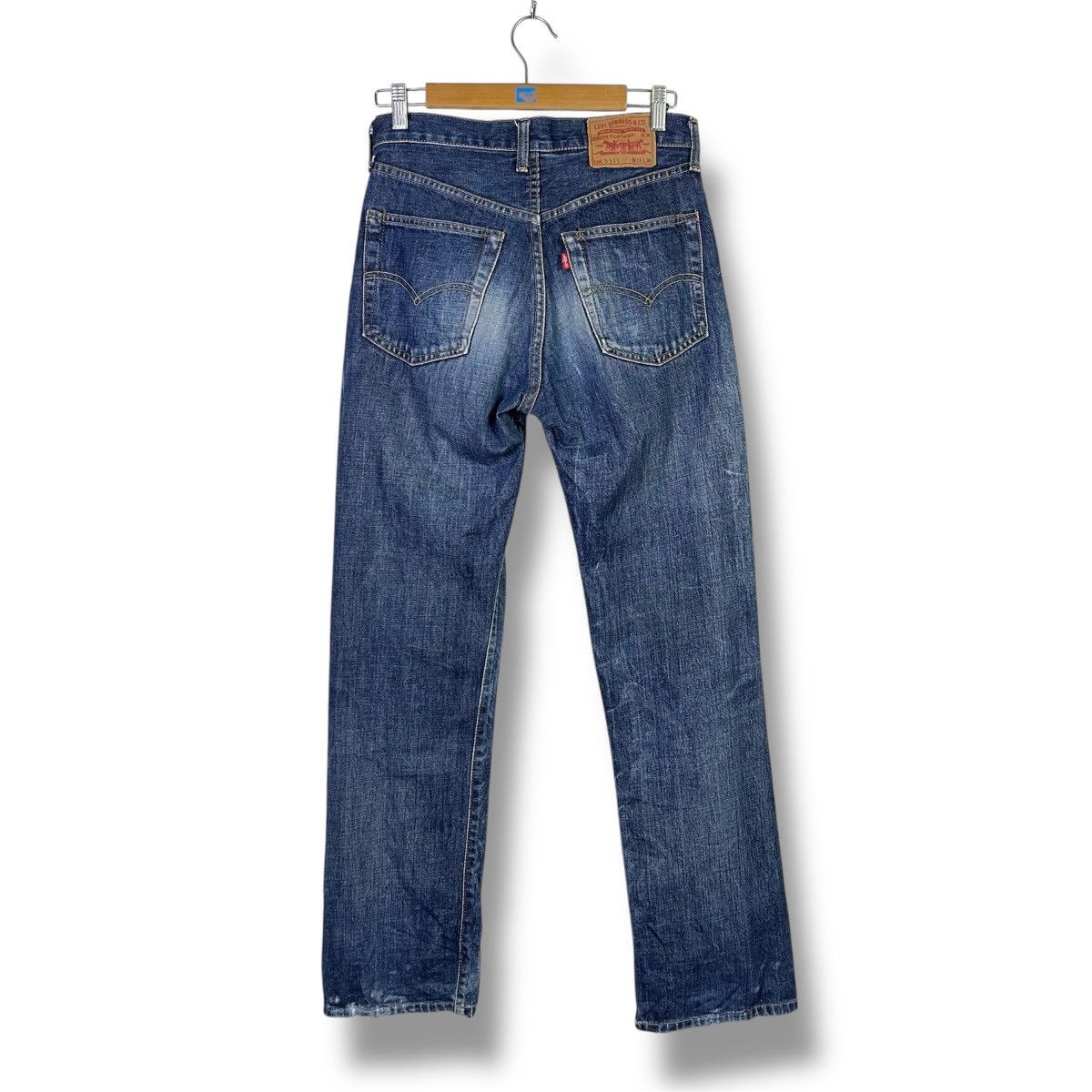 Levi's Vintage Clothing Vintage Levis 551Z Big E Talon Redline Distressed Jeans Size US 29 - 2 Thumbnail