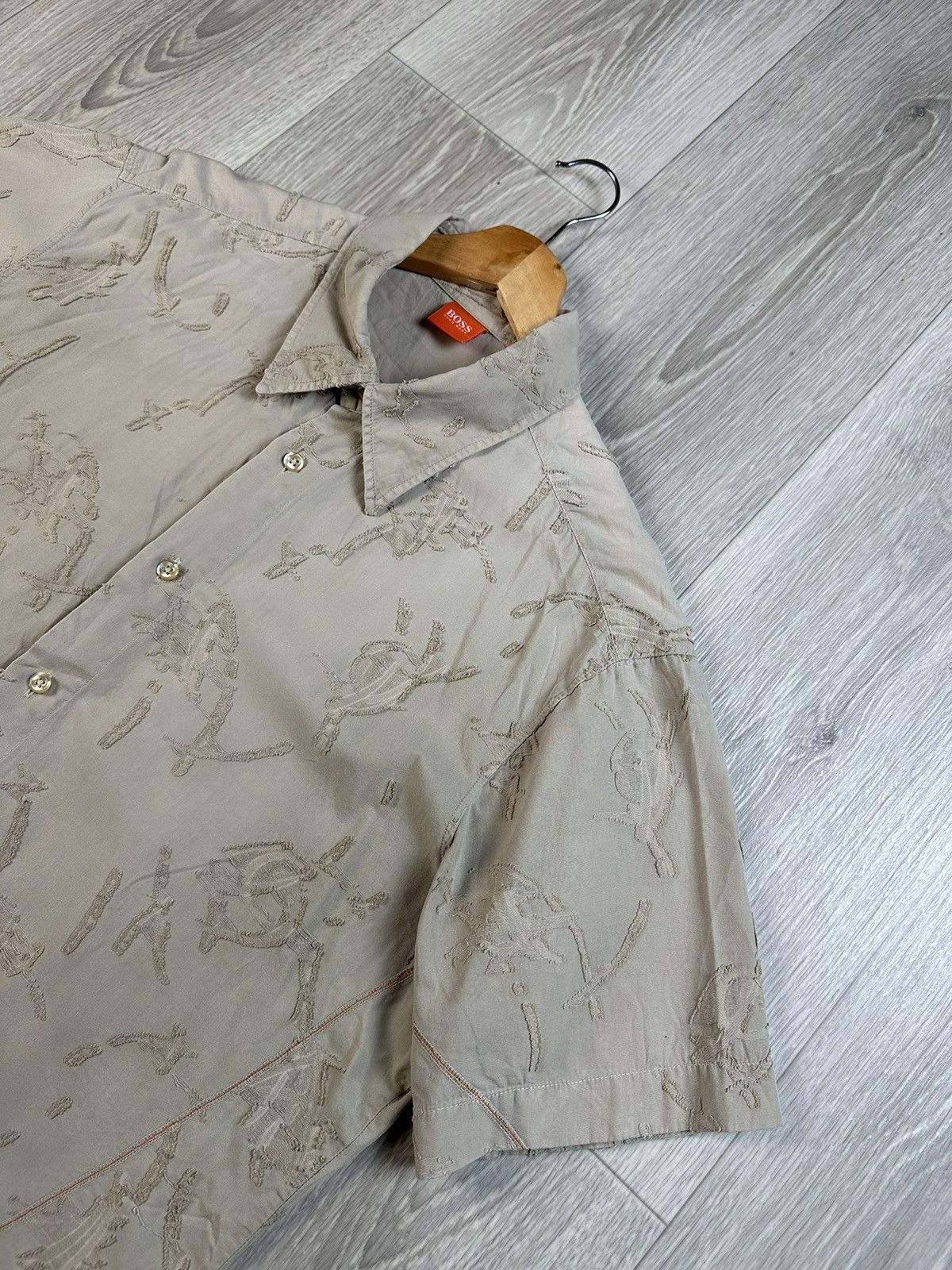 Hugo Boss × Vintage Vintage Hugo Boss short sleeve shirt archive Size US L / EU 52-54 / 3 - 4 Thumbnail
