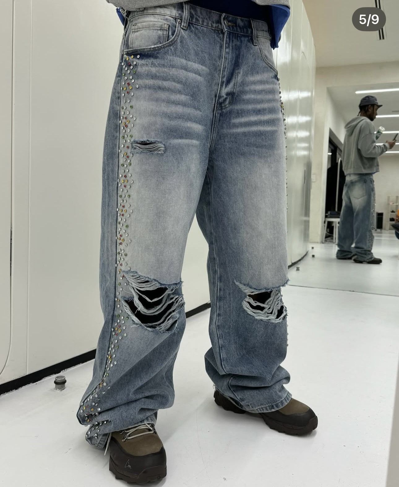 HMDD Happy Memories Don’t Die Crystal Jeans Size US 30 / EU 46 - 1 Thumbnail