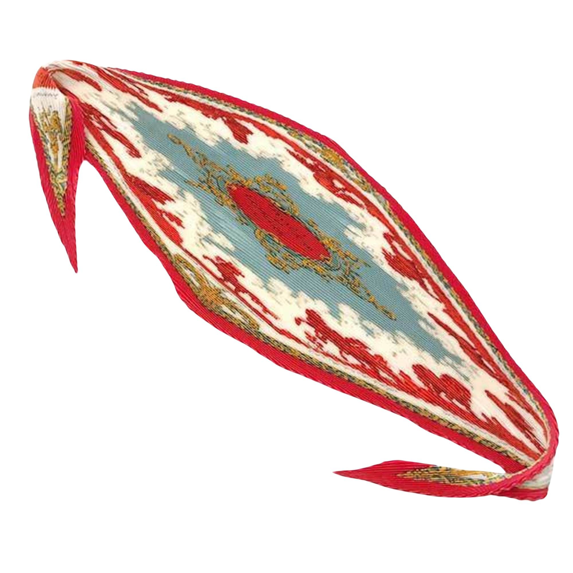 image of Hermes Losange Scarf in Red, Women's