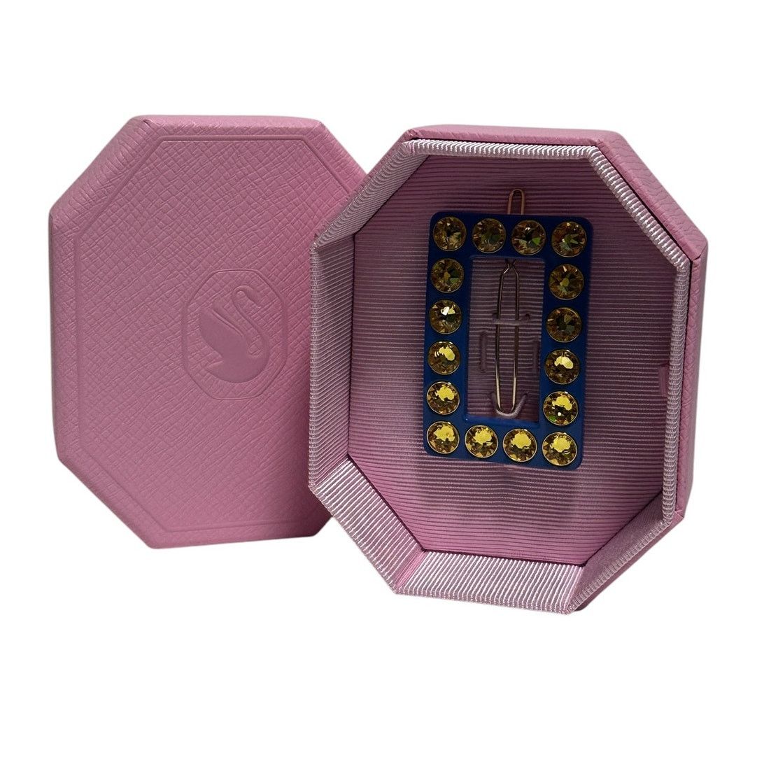 Swarovski Swarovski Hair clip Round cut, Rectangular shape, Blue Size ONE SIZE - 4 Thumbnail