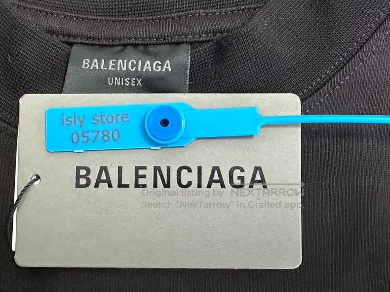 Balenciaga Balenciaga Letter Badge Print Round Neck Straight Sleeve S Size US XS / EU 42 / 0 - 4 Thumbnail