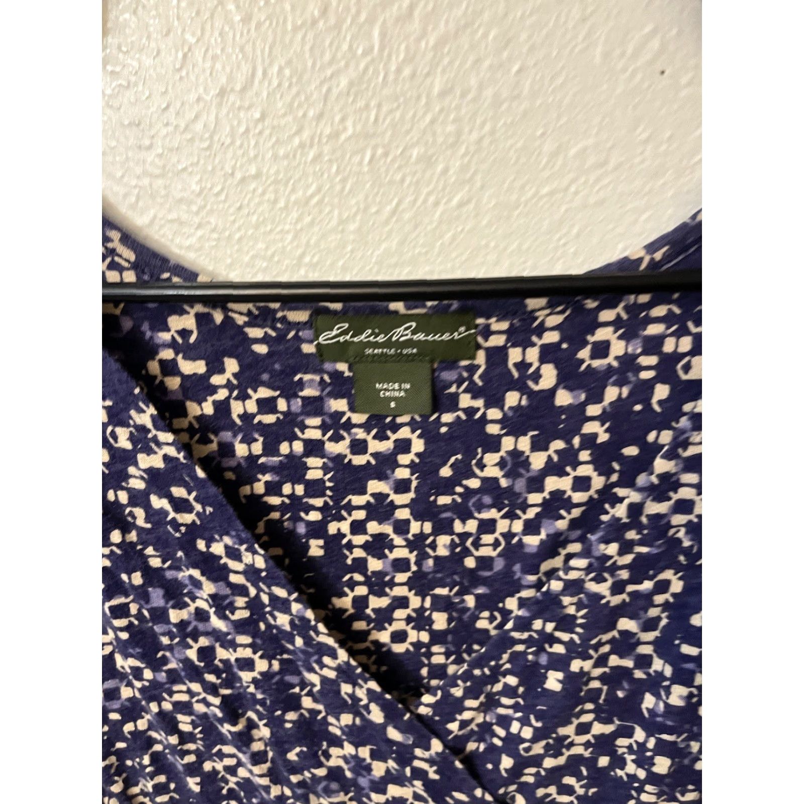 Eddie Bauer VINTAGE Eddie Bauer Women’s Midi Dress Sleeveless V-Neck Purple Geometric Boho A-Line Size S Size S / US 4 / IT 40 - 3 Thumbnail