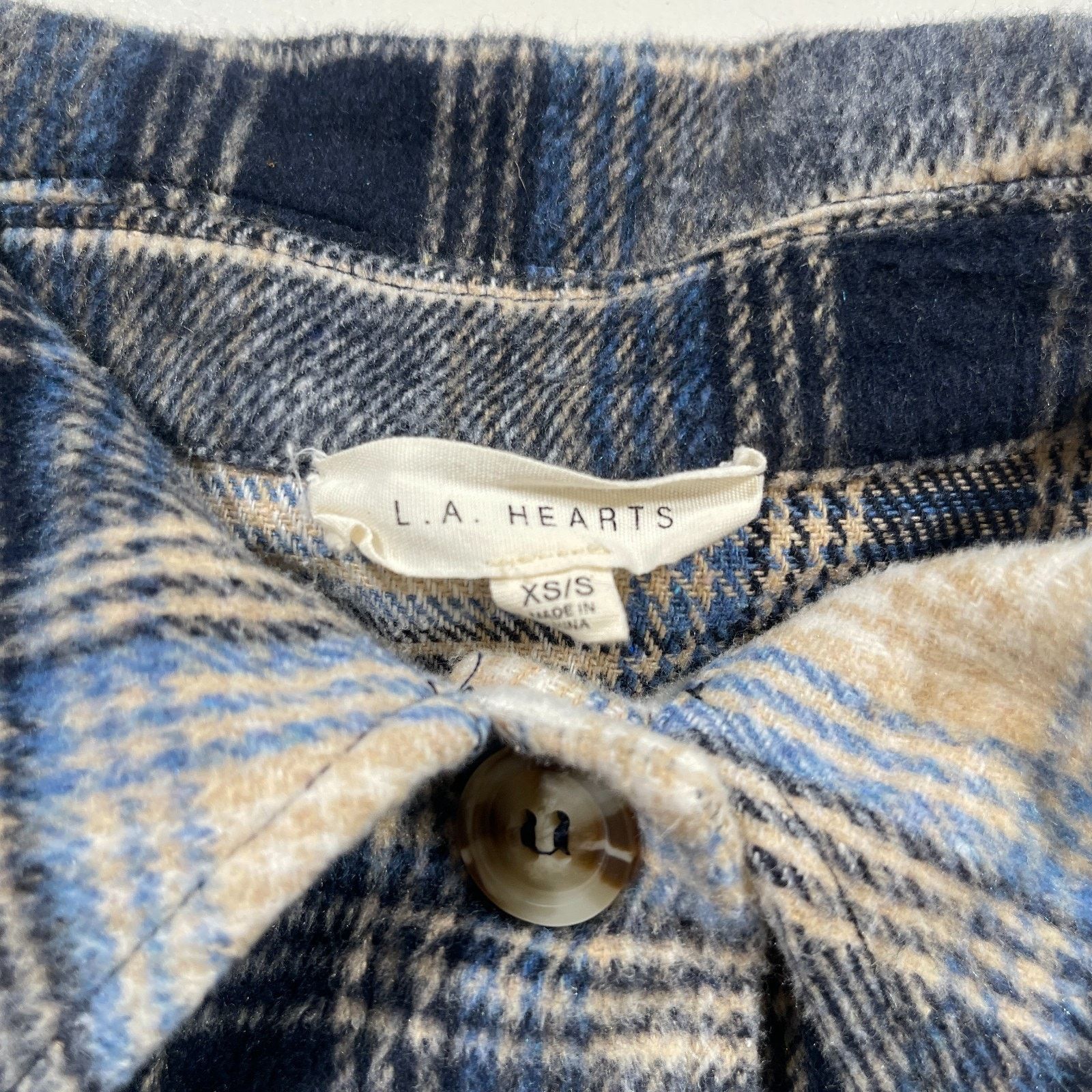Pink women's oversized plaid flannel shacket Button Up Size S / US 4 / IT 40 - 4 Thumbnail