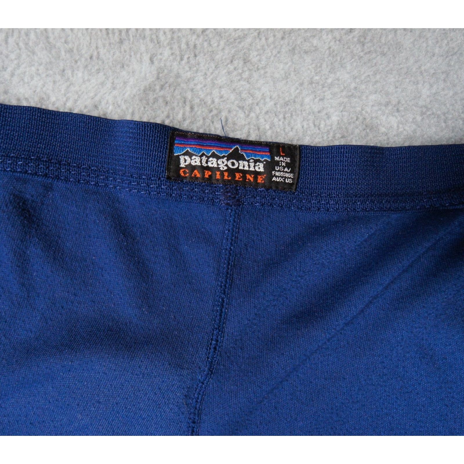 Patagonia VINTAGE Patagonia Pants Mens Large Blue Capilene Base Layer 90s Outdoors Adult Size US 33 - 6 Thumbnail