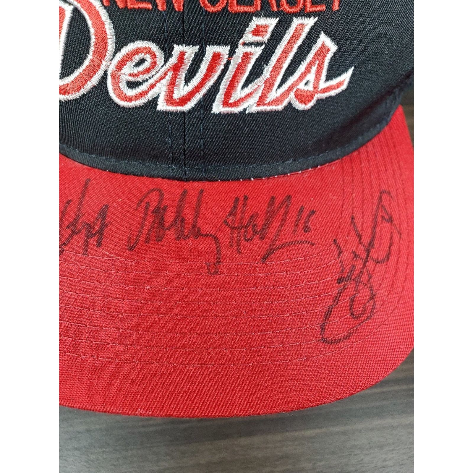 Sports Specialties × Vintage New Jersey Devils Hat Script Snapback Cap Signed NHL Auto Size ONE SIZE - 5 Thumbnail