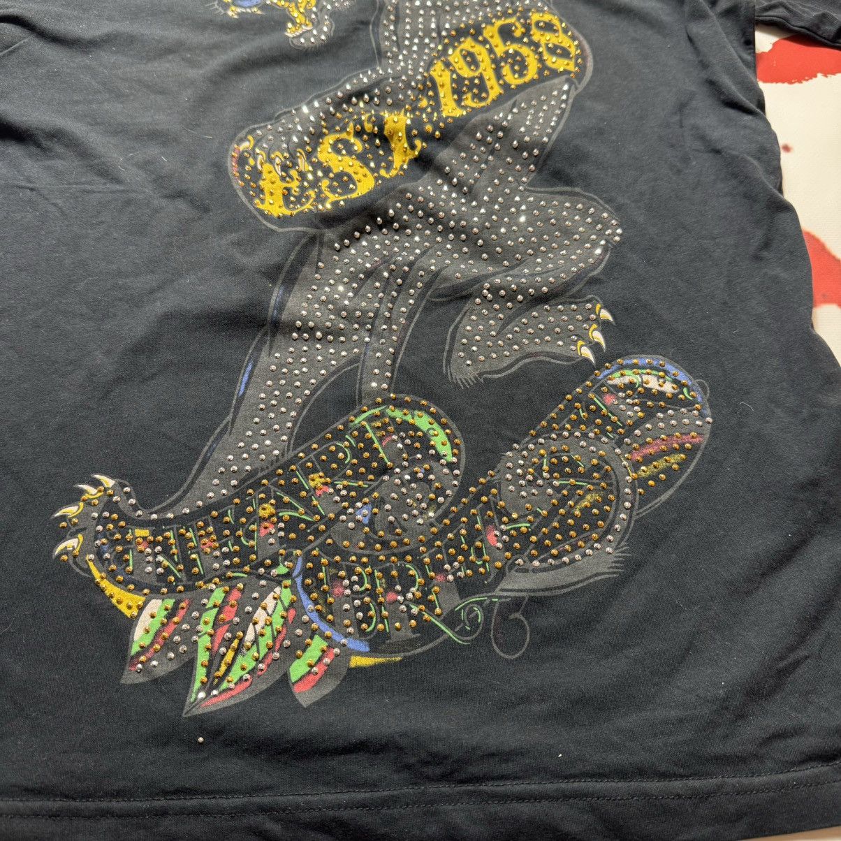 Ed Hardy vintage women's t-shirt ed hardy big panther print big logo Size L / US 10 / IT 46 - 3 Thumbnail