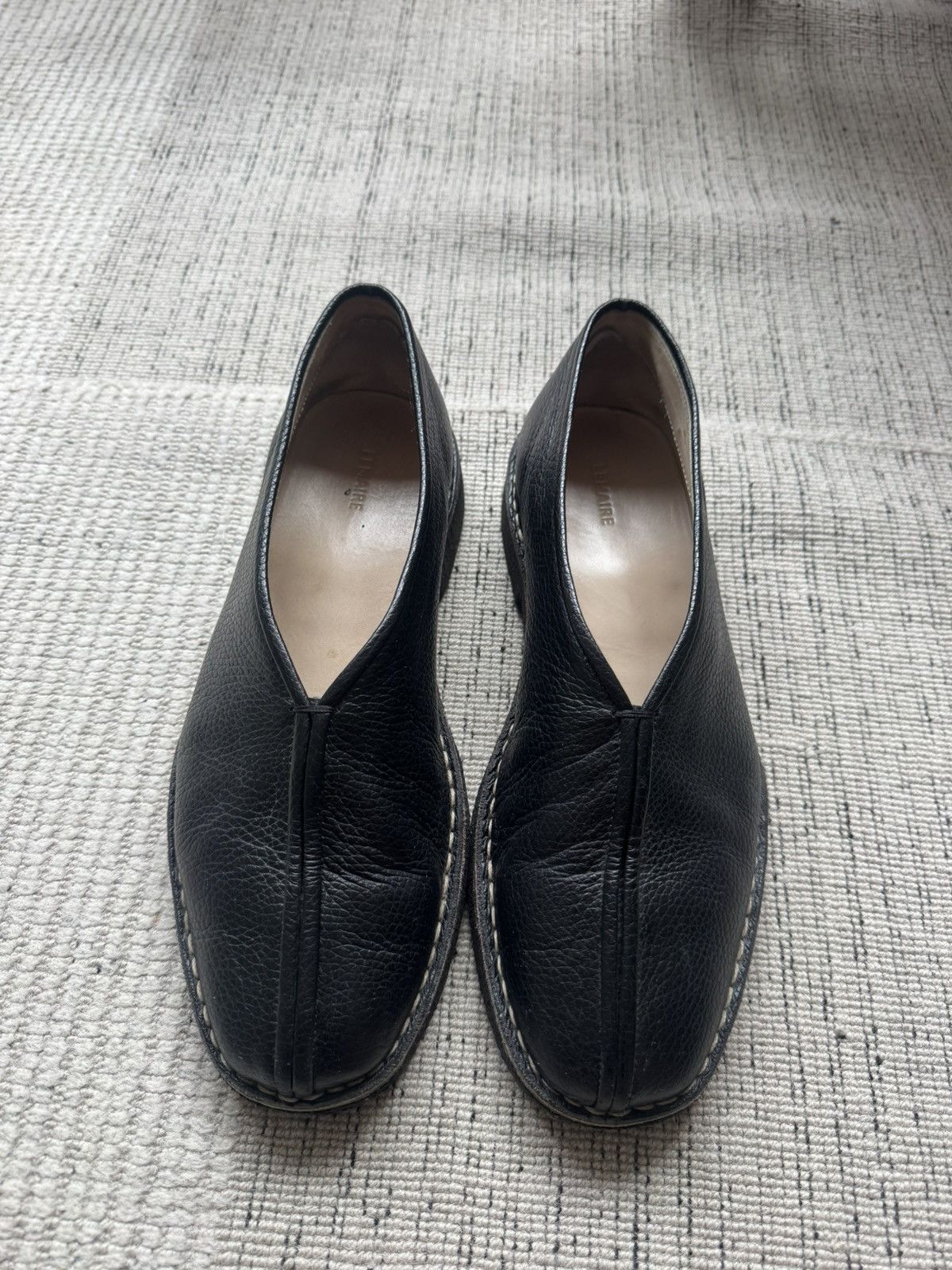 Lemaire Lemaire Chinese / Piped Slippers Black | Grailed