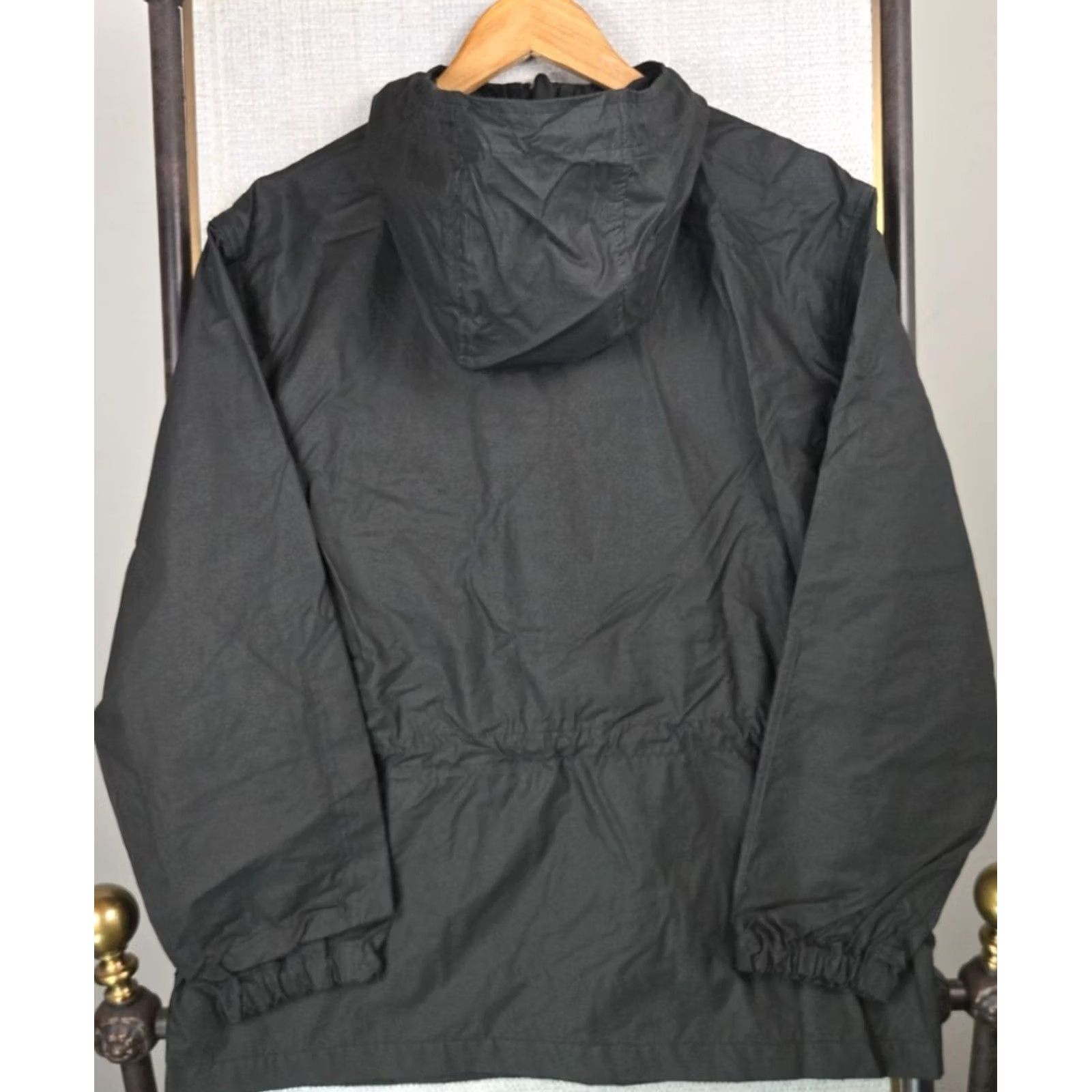 Filson VINTAGE Filson Womens Deck Jacket Hooded Oilskin Waxed Black Medium USA Size M / US 6-8 / IT 42-44 - 7 Thumbnail