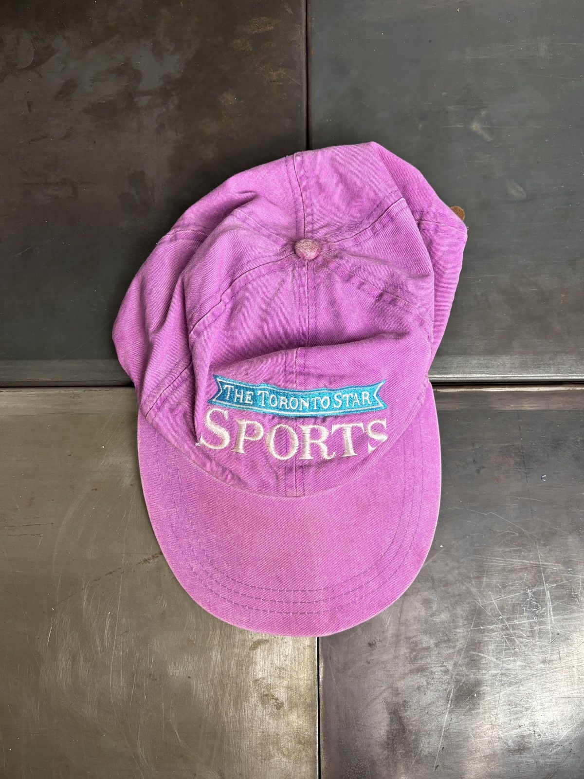 Vintage 1990s Strapback Cap Faded Long Brim Vintage Toronto Star 90s Size ONE SIZE - 1 Thumbnail