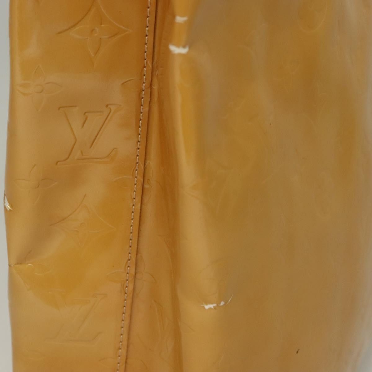 Louis Vuitton LOUIS VUITTON Monogram Vernis Reade MM Hand Bag Beige M91141 Size ONE SIZE - 6 Thumbnail