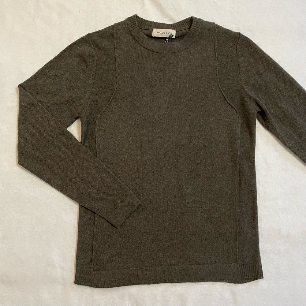 Other NWT New $165 Wool & Co Wool Blend Military Green Sweater Si Size US S / EU 44-46 / 1 - 3 Thumbnail